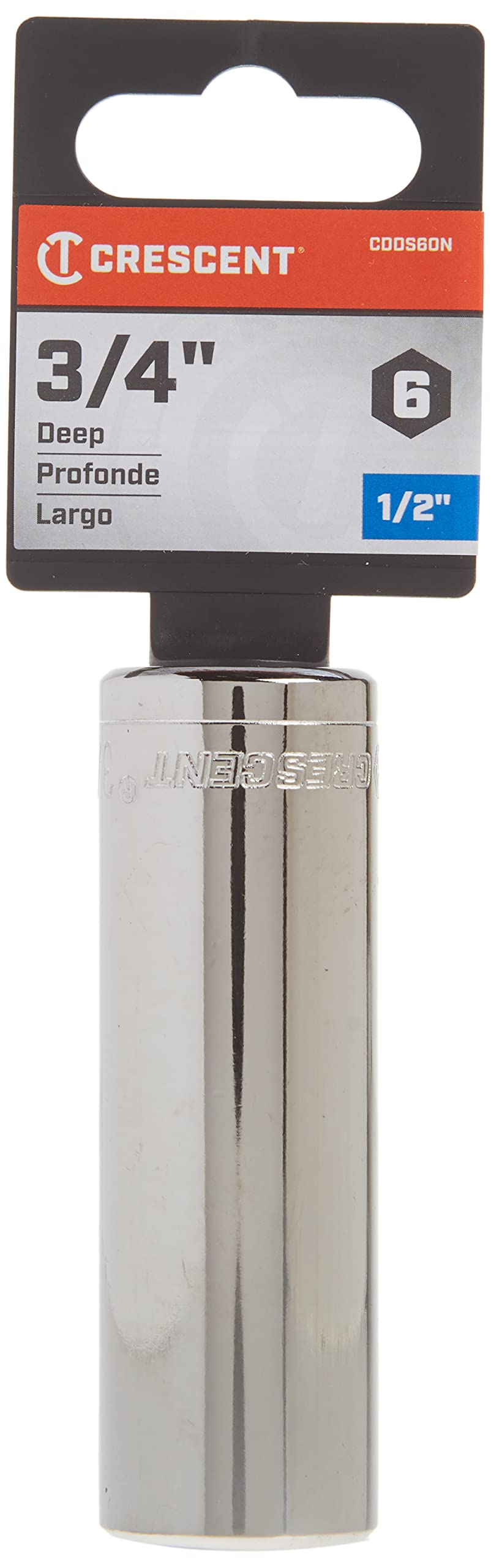 Crescent 1/2" Drive 6 Point Deep SAE Socket 3/4" - CDDS60N - Image 4