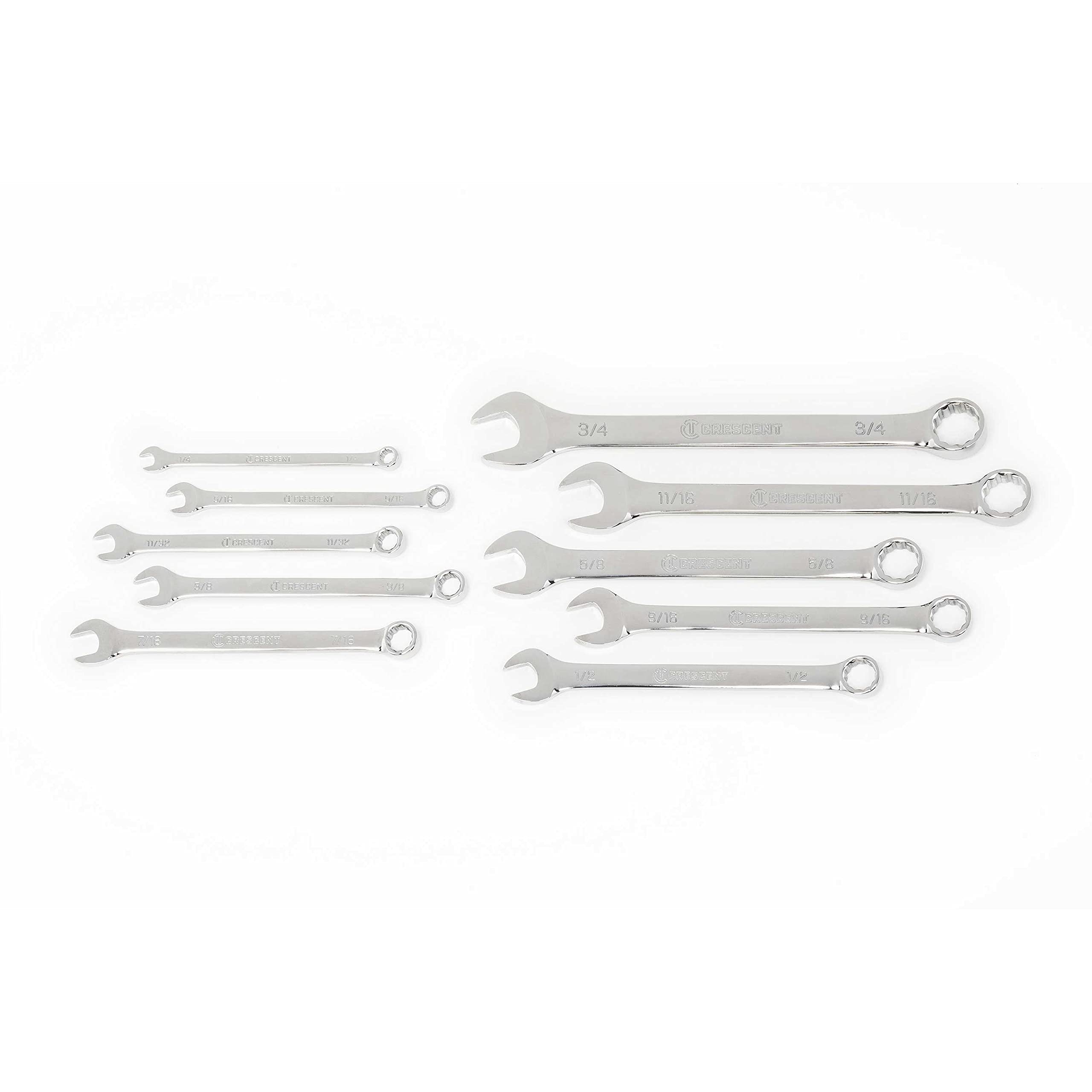 Crescent 10 Pc. 12 Point SAE Combination Wrench Set - CCWS2-05 - Image 3