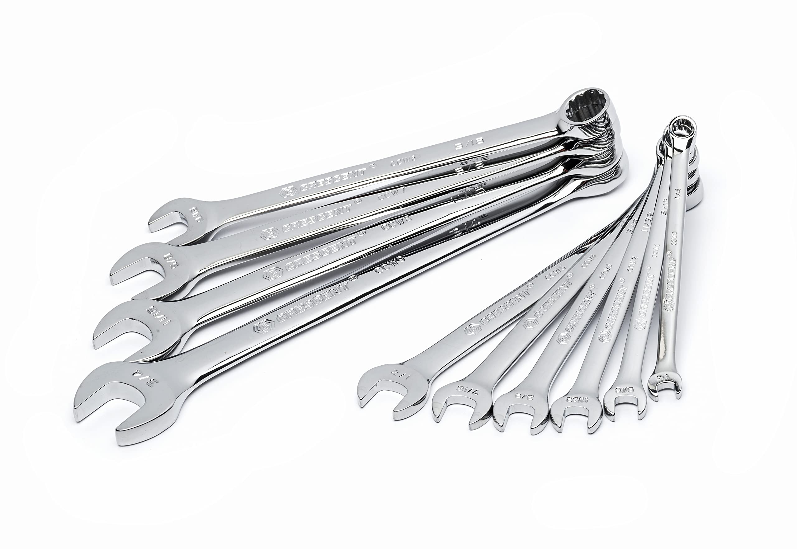 Crescent 10 Pc. 12 Point SAE Combination Wrench Set - CCWS2-05 - Image 4