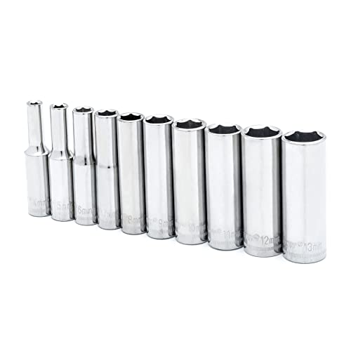 Crescent 10 Piece 1/4" Drive 6 Point Deep Metric Socket Set - CSAS11N - Image 2