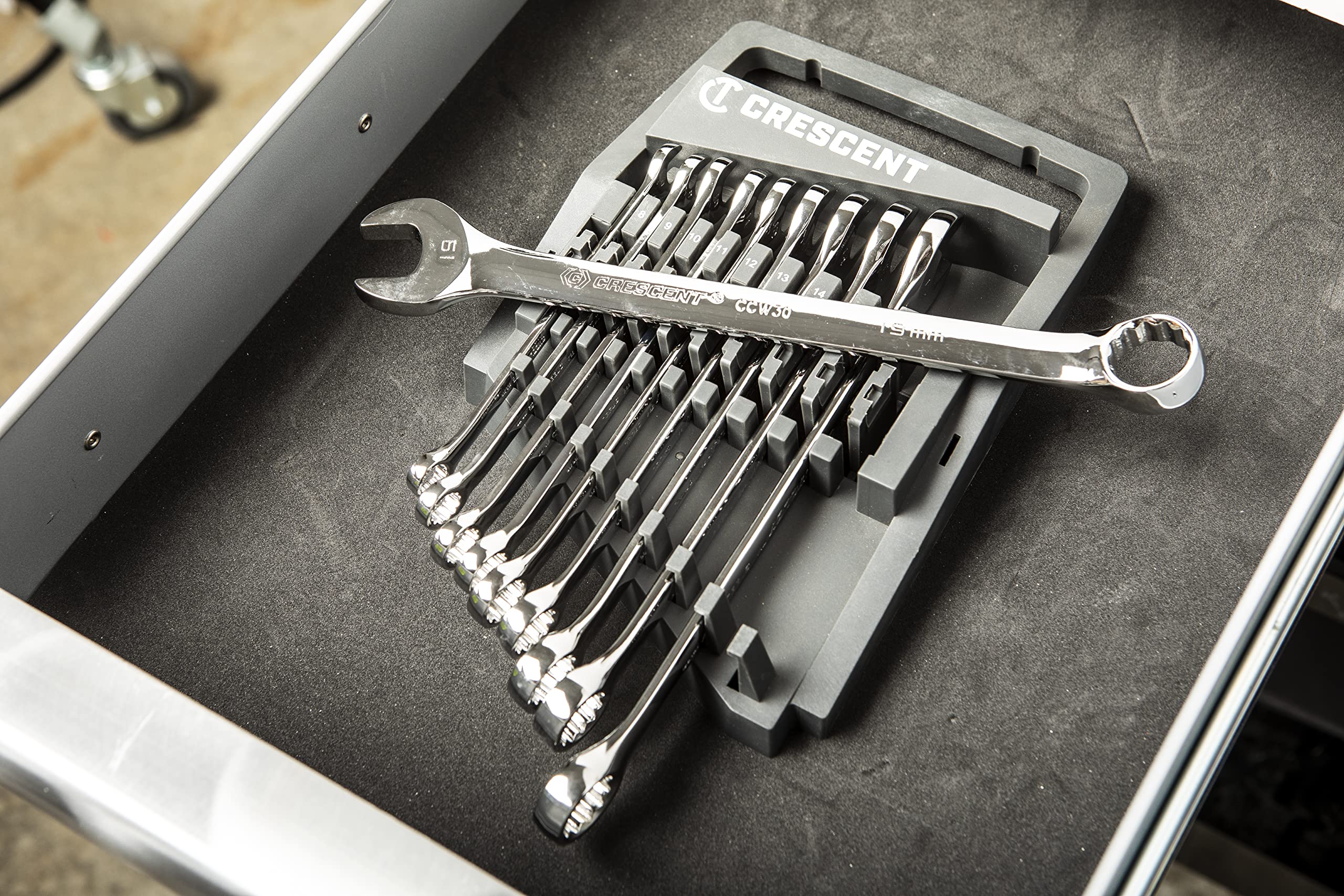 Crescent 10 Piece 12 Point Metric Combination Wrench Set - CCWS3-05 - Image 10