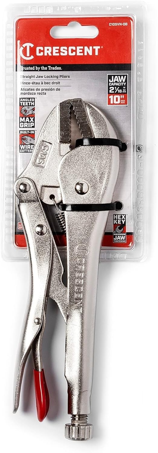 Crescent 10" Straight Jaw Locking Pliers - C10SVN - Image 2