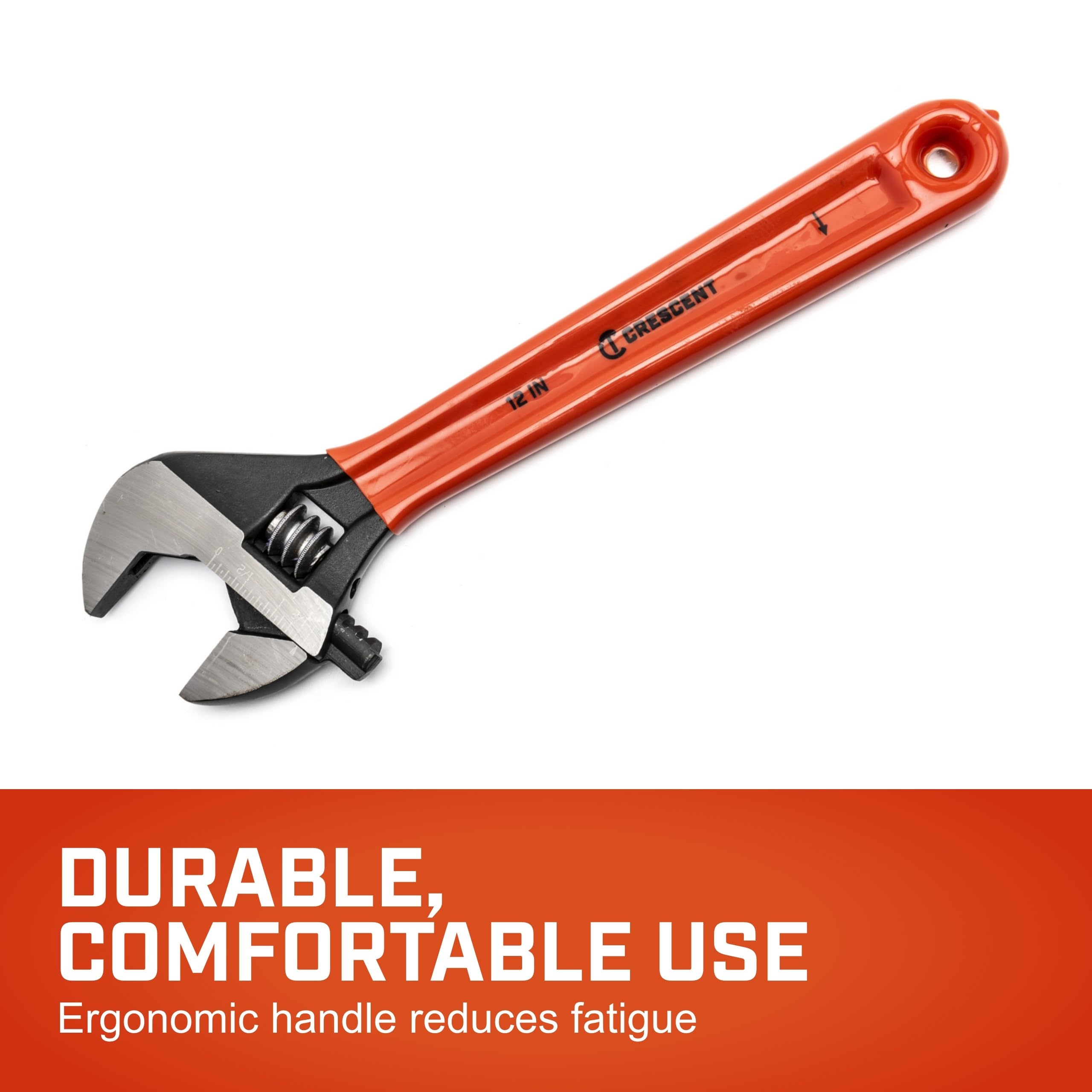 Crescent 12" Adjustable Black Oxide Cushion Grip Wrench - Carded - AT212CVS - Image 2
