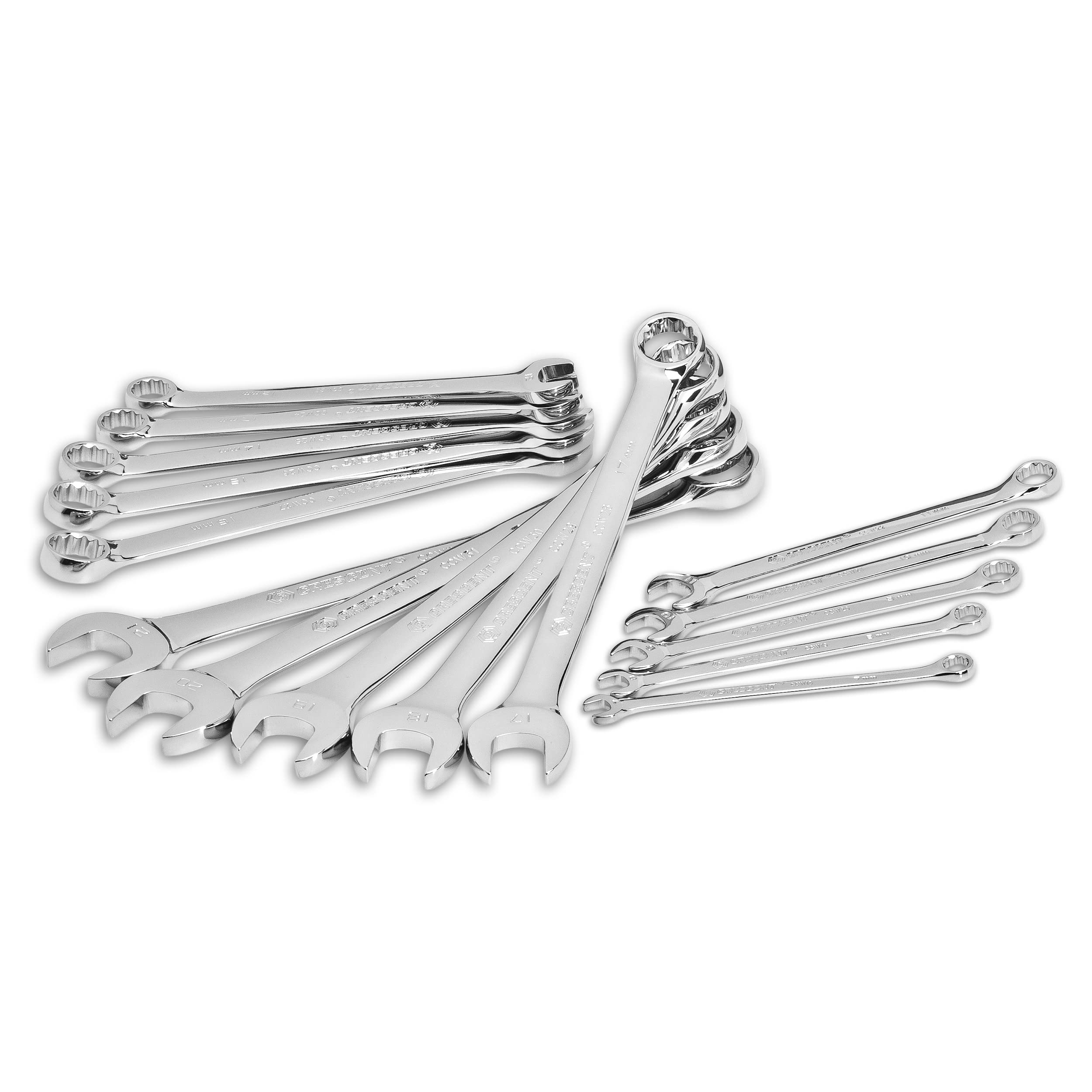 Crescent 15 Piece 12 Point Metric Combination Wrench Set with Tool Roll - CCWS5-05 - Image 6