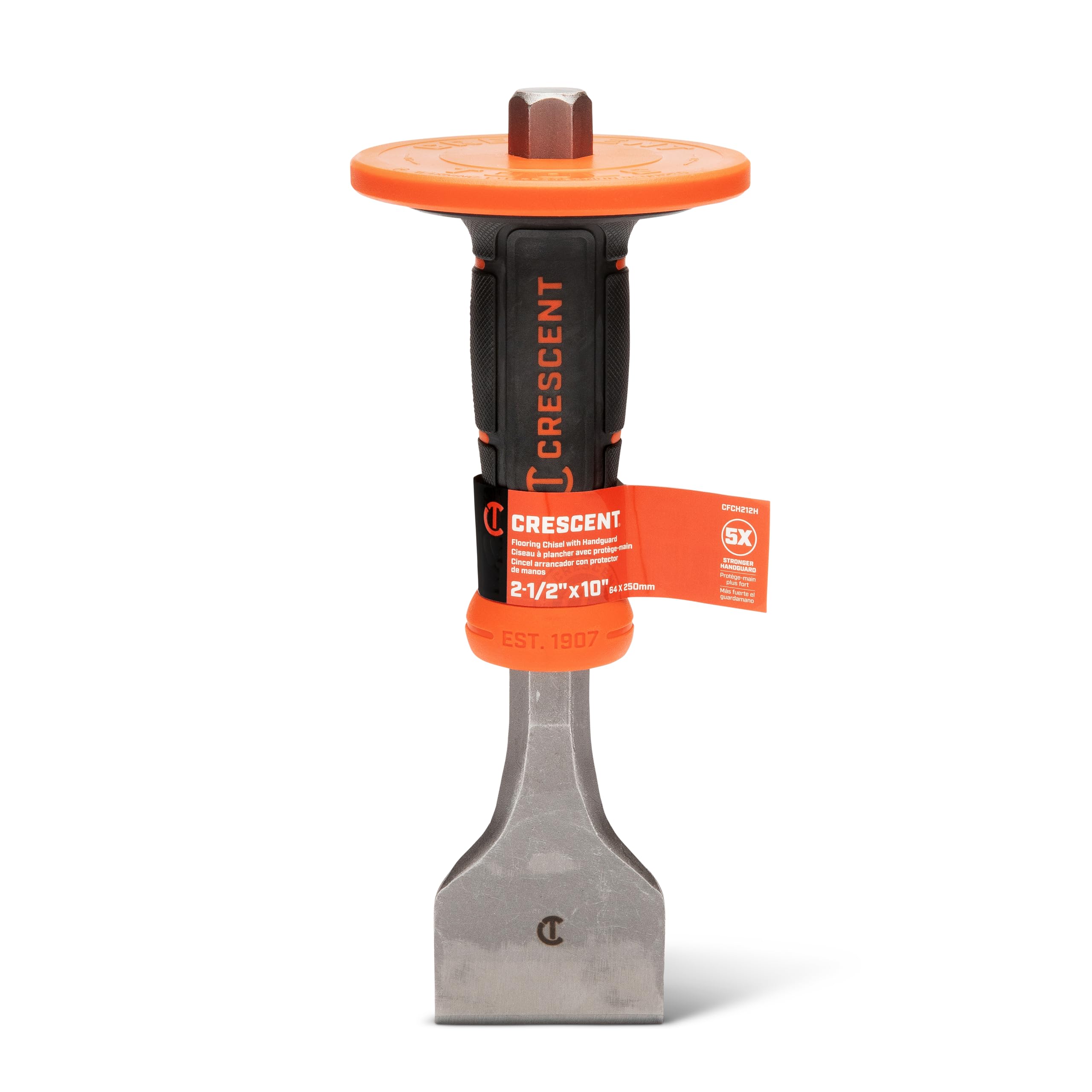 Crescent 2-1/2" x 10" Flooring Chisel with Handguard - CFCH212H - Image 5