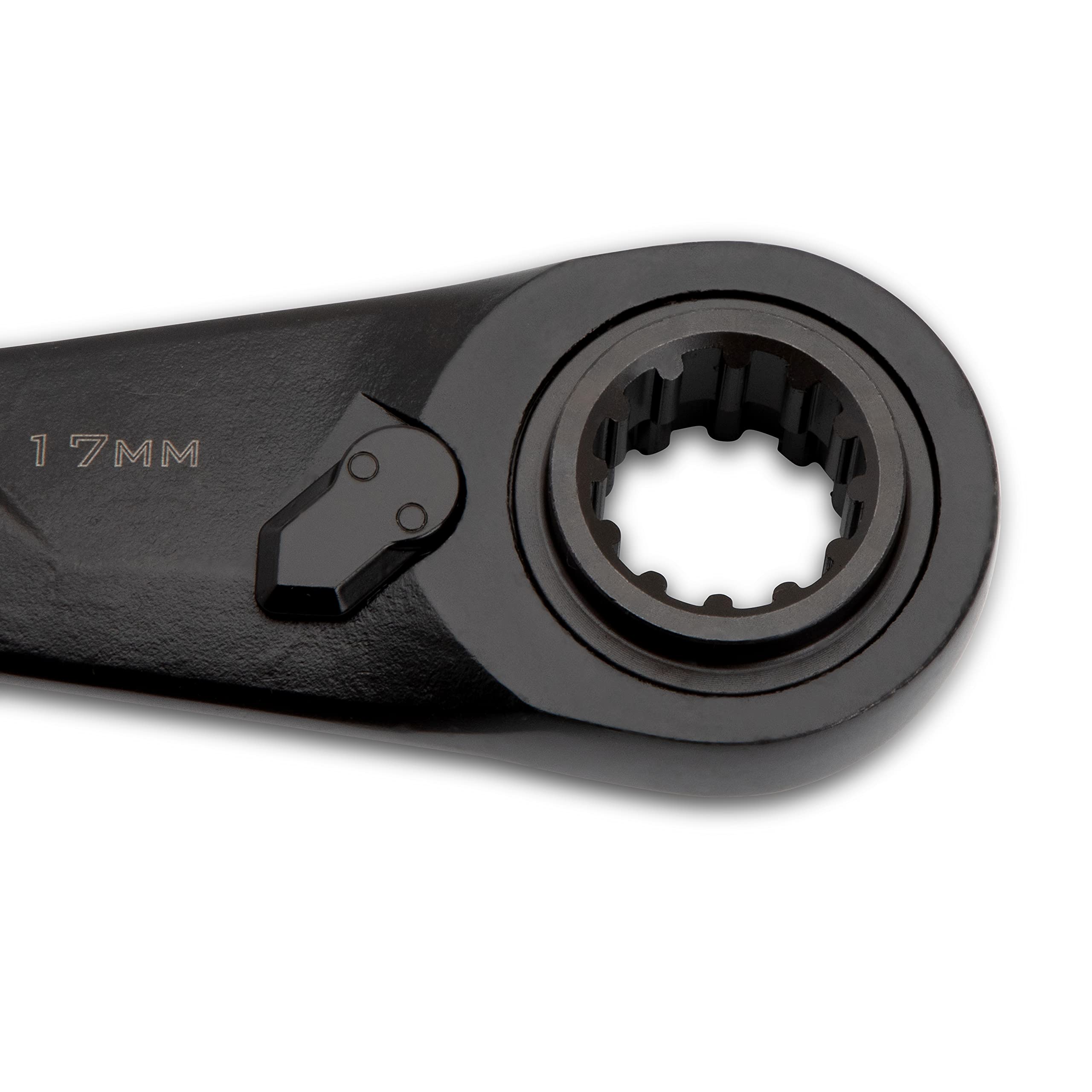 Crescent 2 Piece X6 4-in-1 Black Oxide Spline Ratcheting Metric Wrench Set - CX6DBM2 - Image 6