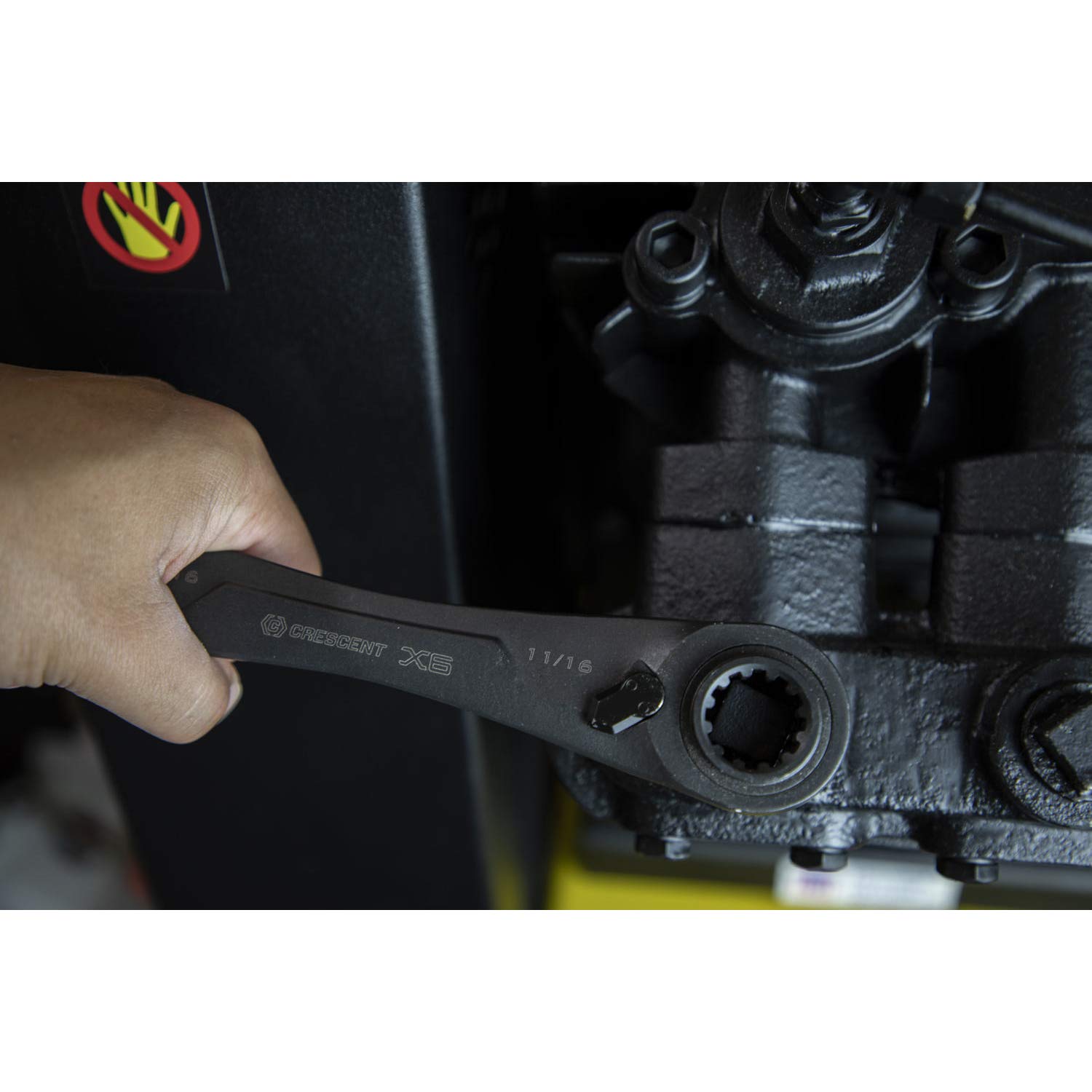 Crescent 2 Piece X6™ 4-in-1 Black Oxide Spline Ratcheting SAE Wrench Set - CX6DBS2 - Image 5
