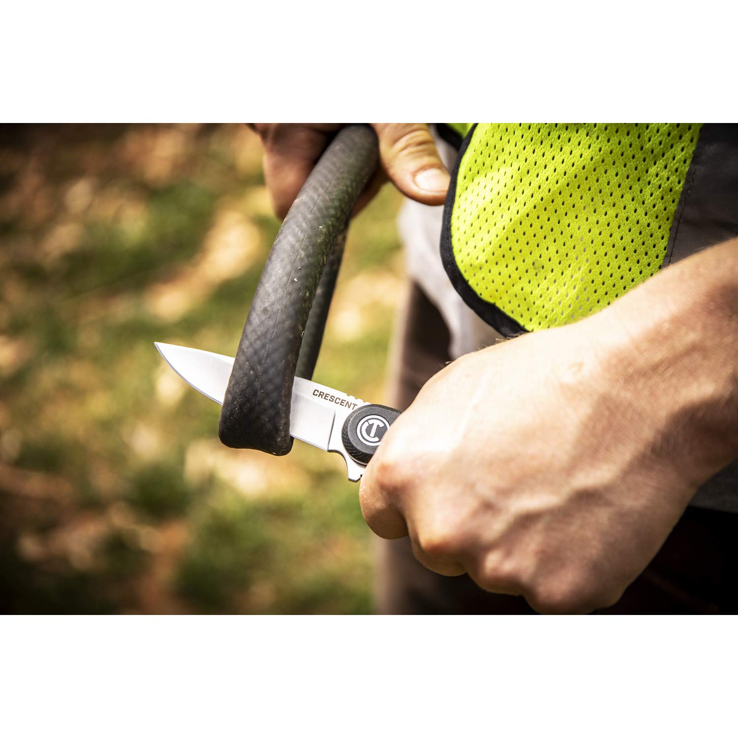 Crescent 3-1/4 Inch Drop Point Composite Handle Pocket Knife - CPK325C - Image 13