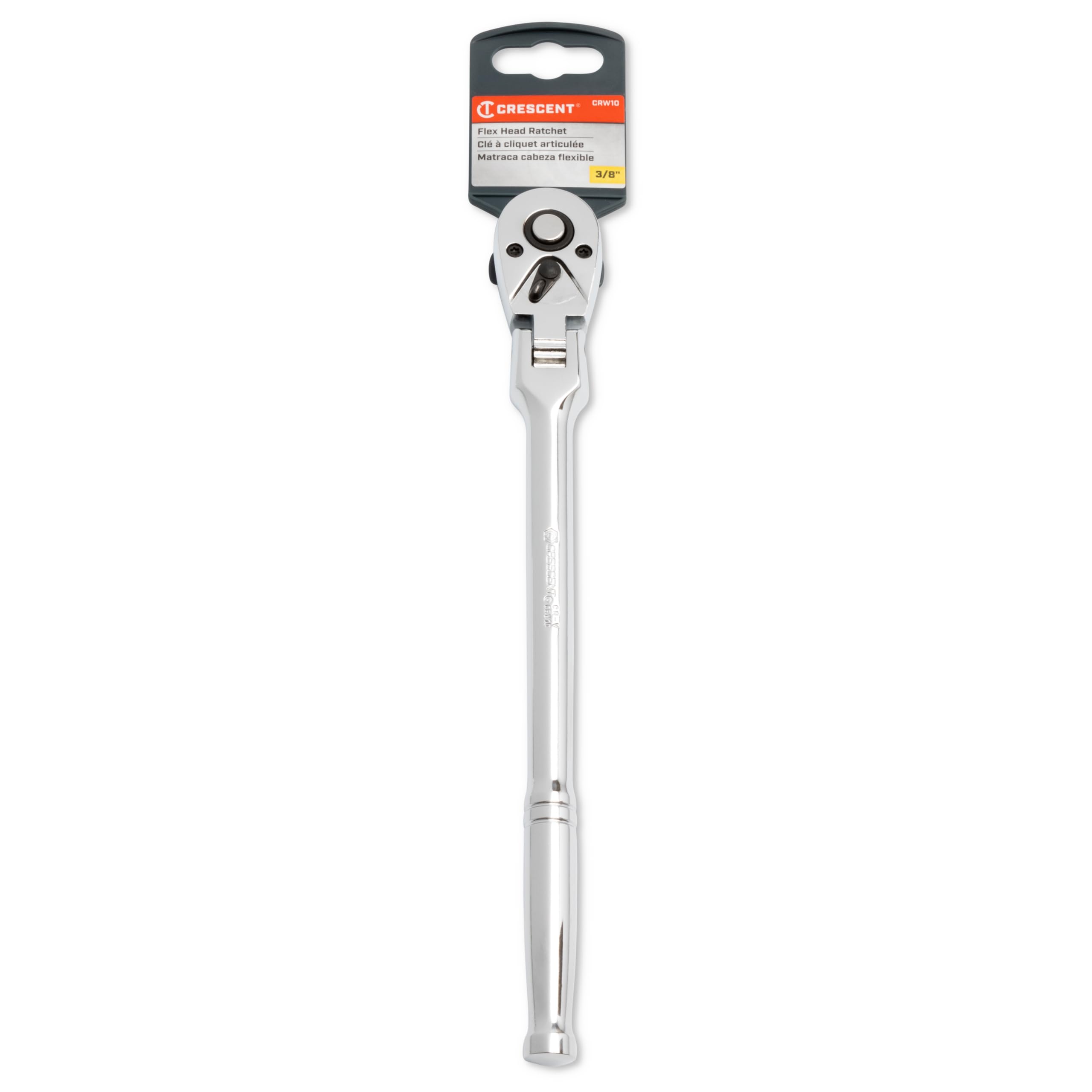 Crescent 3/8" Drive 72 Tooth Quick Release Flex Head Teardrop Ratchet 11-1/4" - CRW10 - Image 2