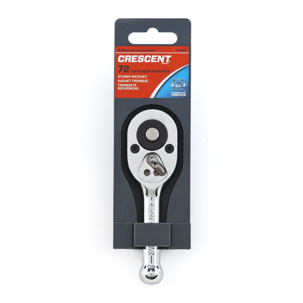 Crescent 3/8" Drive 72 Tooth Stubby Quick Release Teardrop Ratchet 6-3/4" - CRW11 - Image 3
