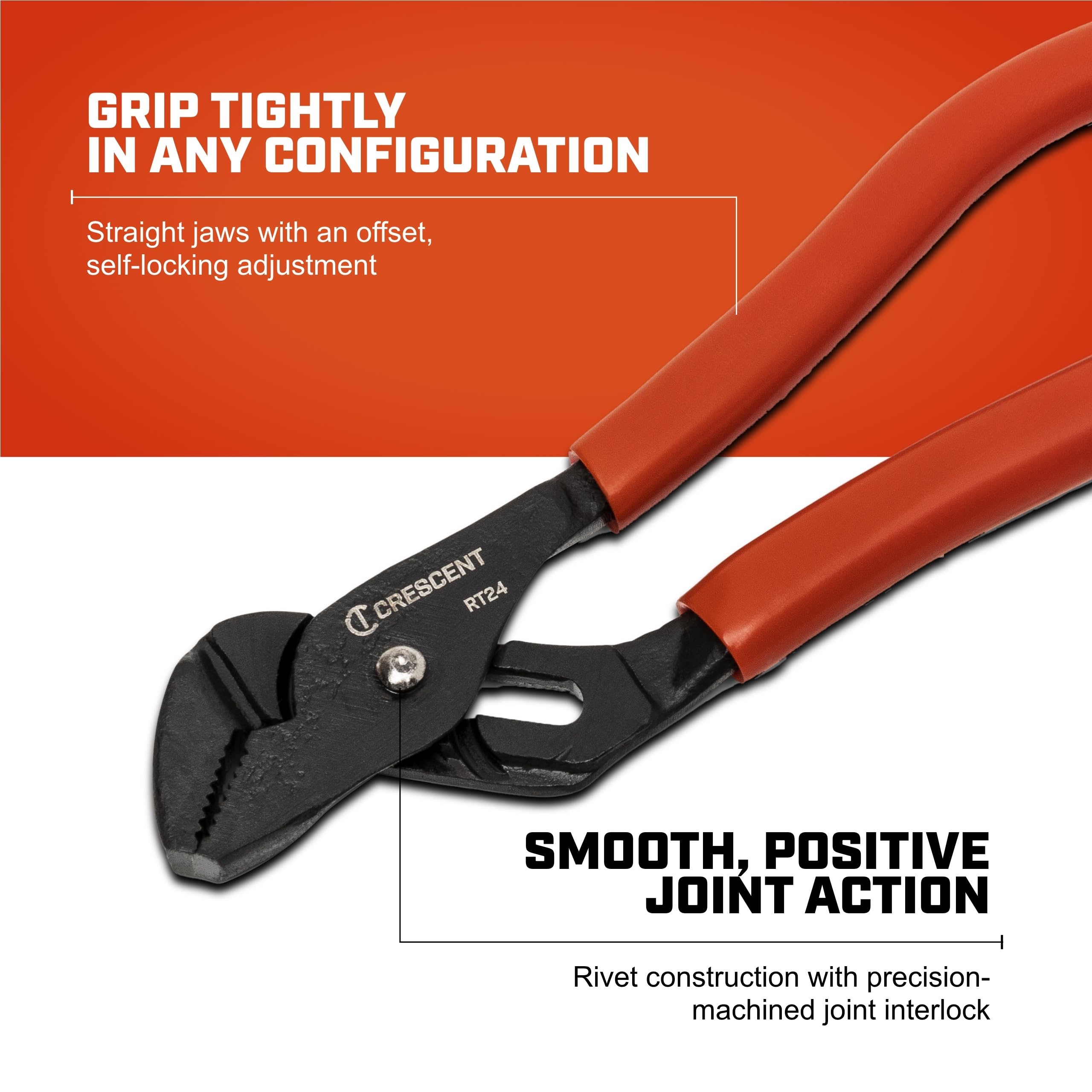 Crescent 4-1/2" Mini Dipped Handle Tongue and Groove Pliers | RT24CVS-05 - Image 4
