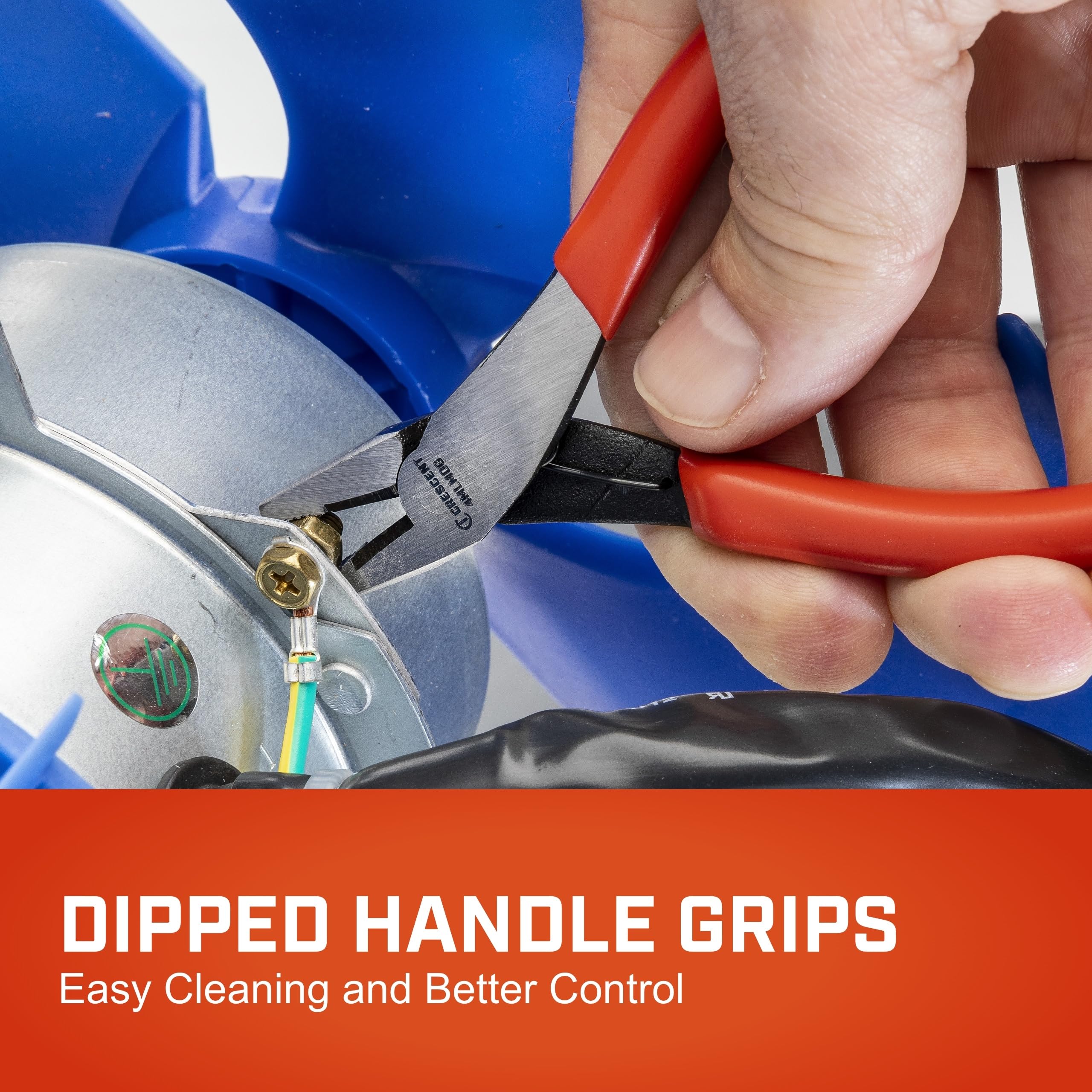Crescent 4In Mini Dipped Handle Linesman Pliers - Image 4