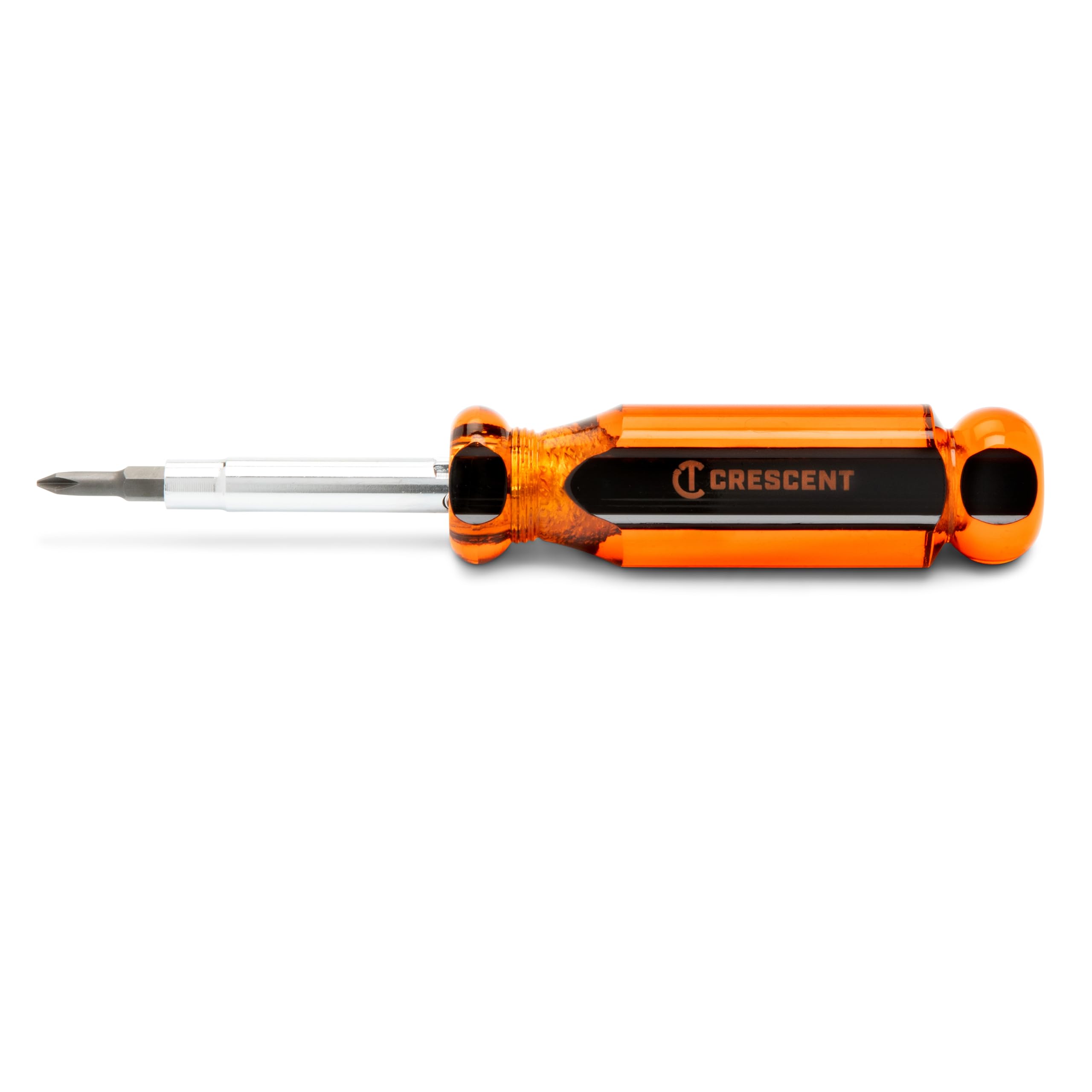 Crescent 6-in-1 Interchangeable Bit Screwdriver, Red Handle - CS61N - Image 4