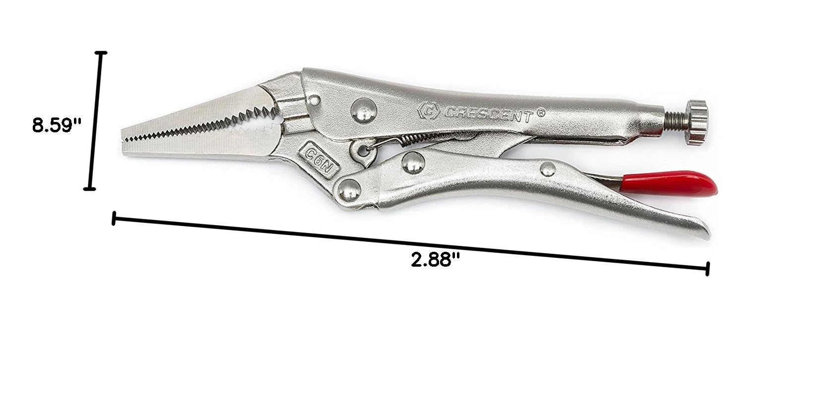 Crescent 6" Long Nose Locking Pliers with Wire Cutter - C6NVN - Image 3