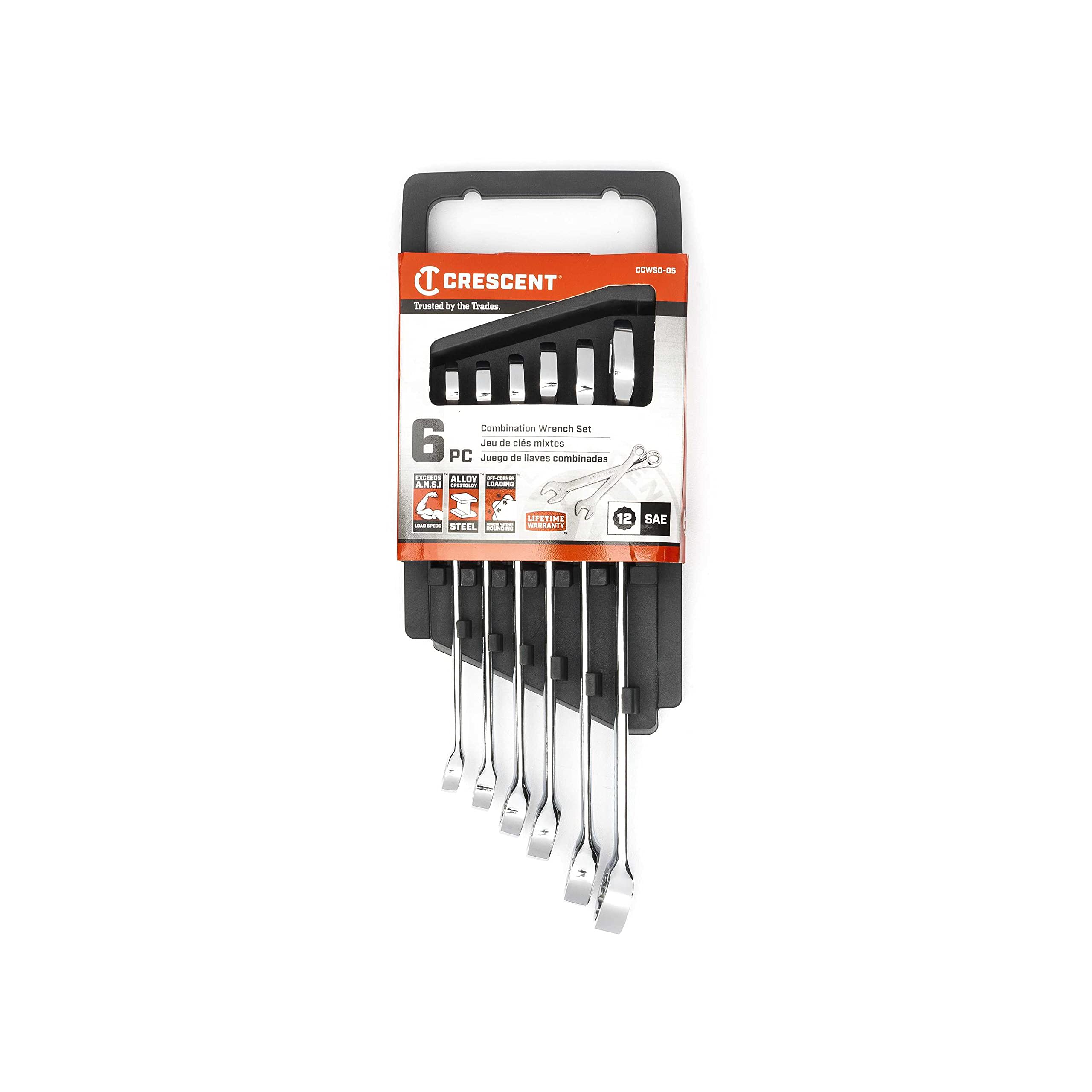 Crescent 6 Piece 12 Point SAE Combination Wrench Set - CCWS0-05 - Image 8