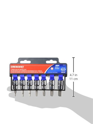 Crescent 7 Piece 3/8" Drive Hex Bit Metric Socket Set - CBSS1N - Image 2