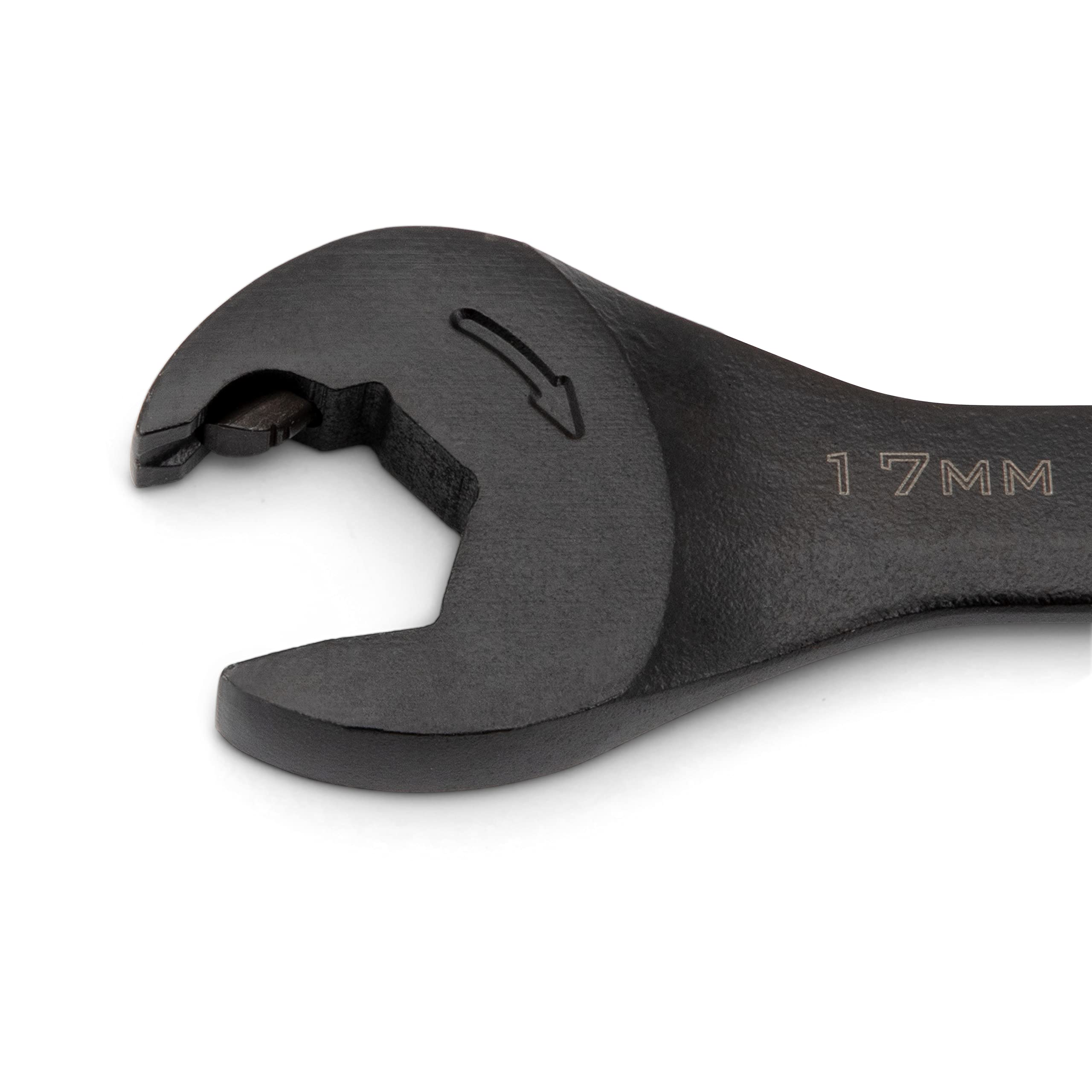 Crescent 7 Piece X6™ Black Oxide Spline Open End Ratcheting Combination Metric Wrench Set - CX6RWM7 - Image 4