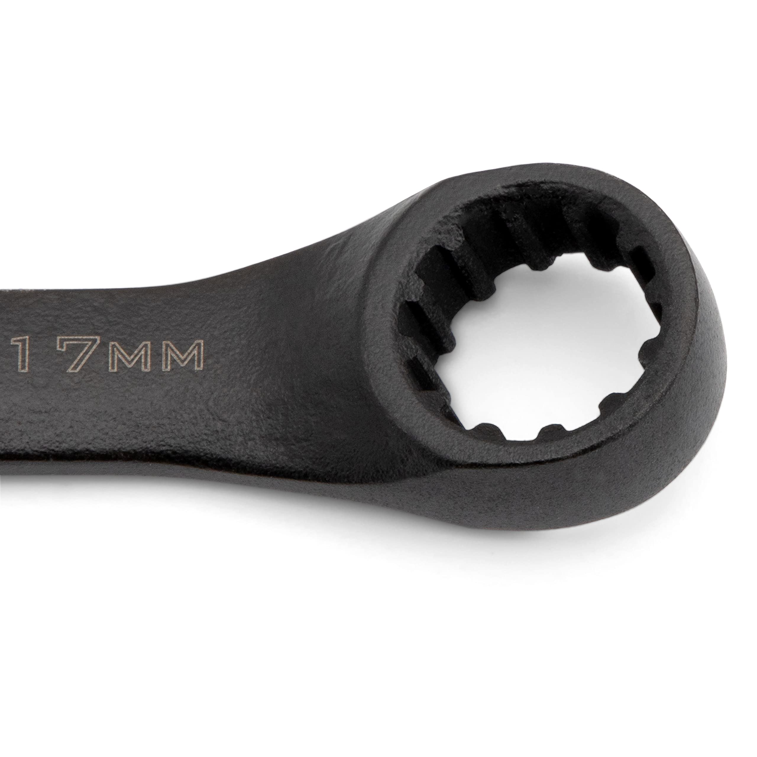 Crescent 7 Piece X6™ Black Oxide Spline Open End Ratcheting Combination Metric Wrench Set - CX6RWM7 - Image 5