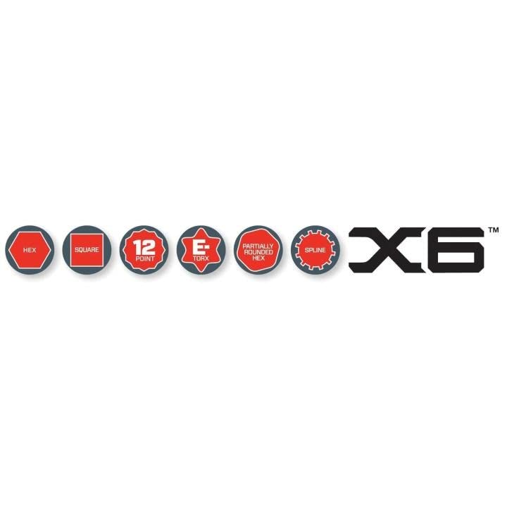 Crescent 7 Piece X6™ Black Oxide Spline Open End Ratcheting Combination Metric Wrench Set - CX6RWM7 - Image 9