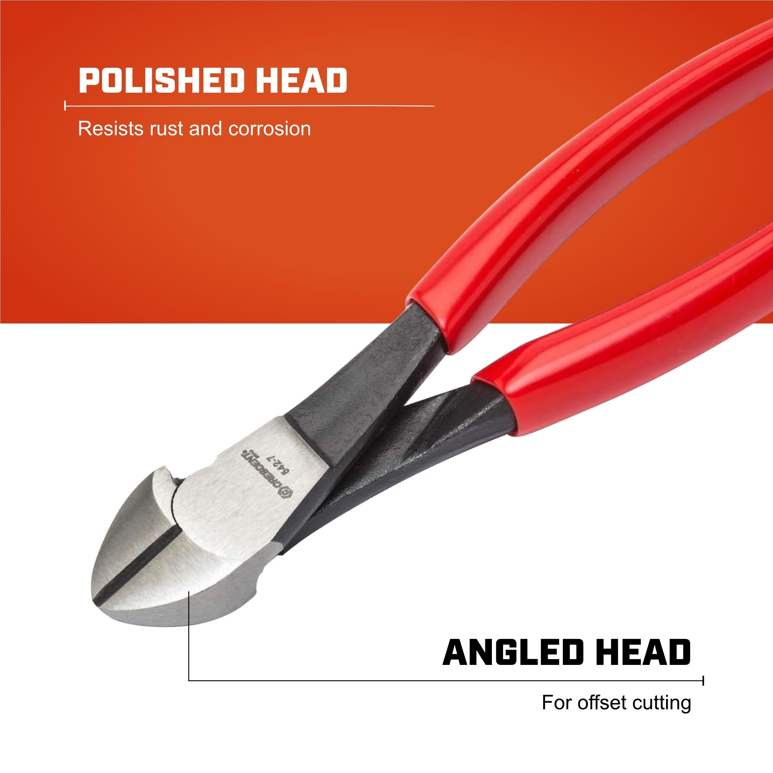 Crescent 8" Heavy-Duty Diagonal Flush Cutting Pliers - Bagged - 5438CENN - Image 3