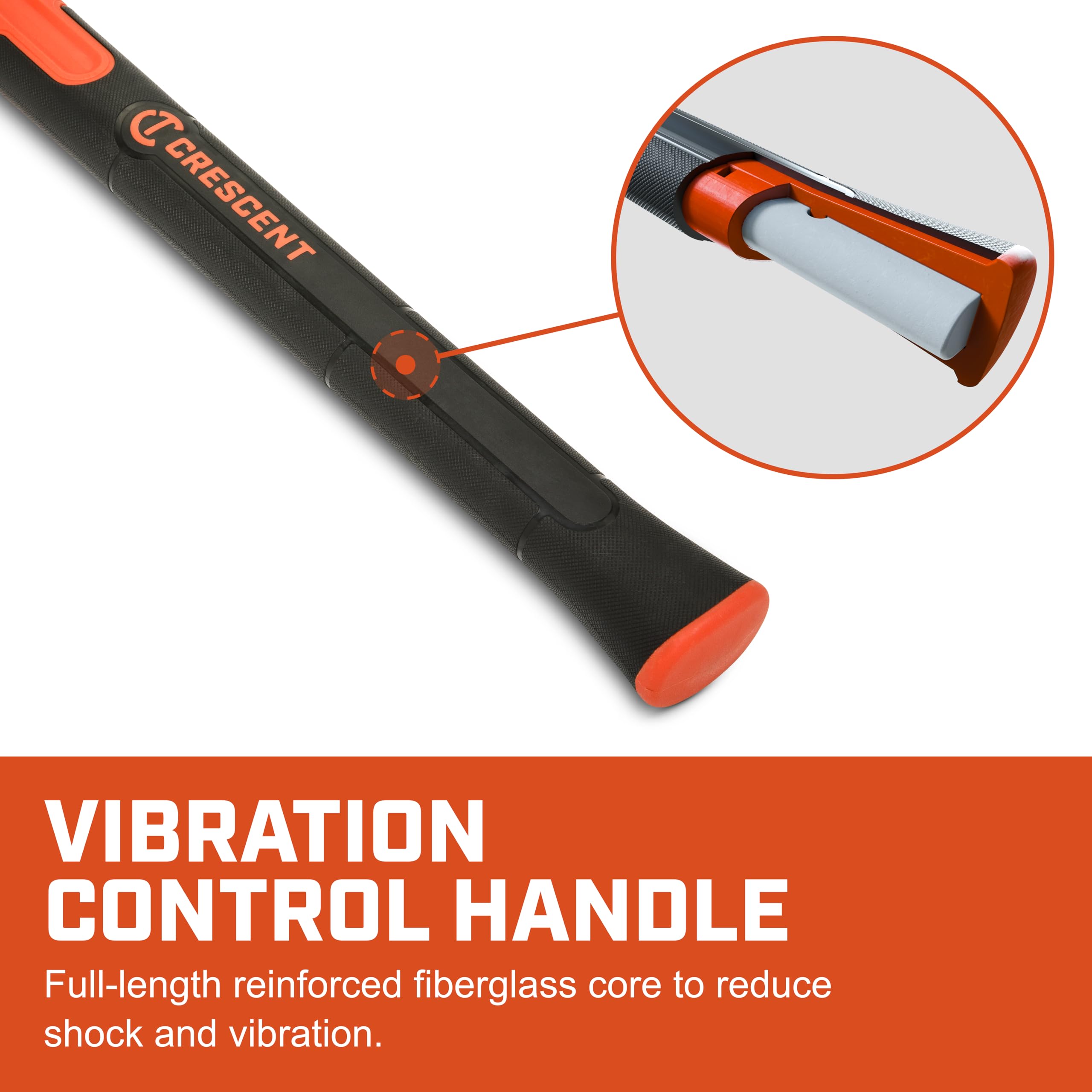 Crescent 8 lb. HEADLOCK™ Fiberglass Splitting Maul | CMAUL8 - Image 4