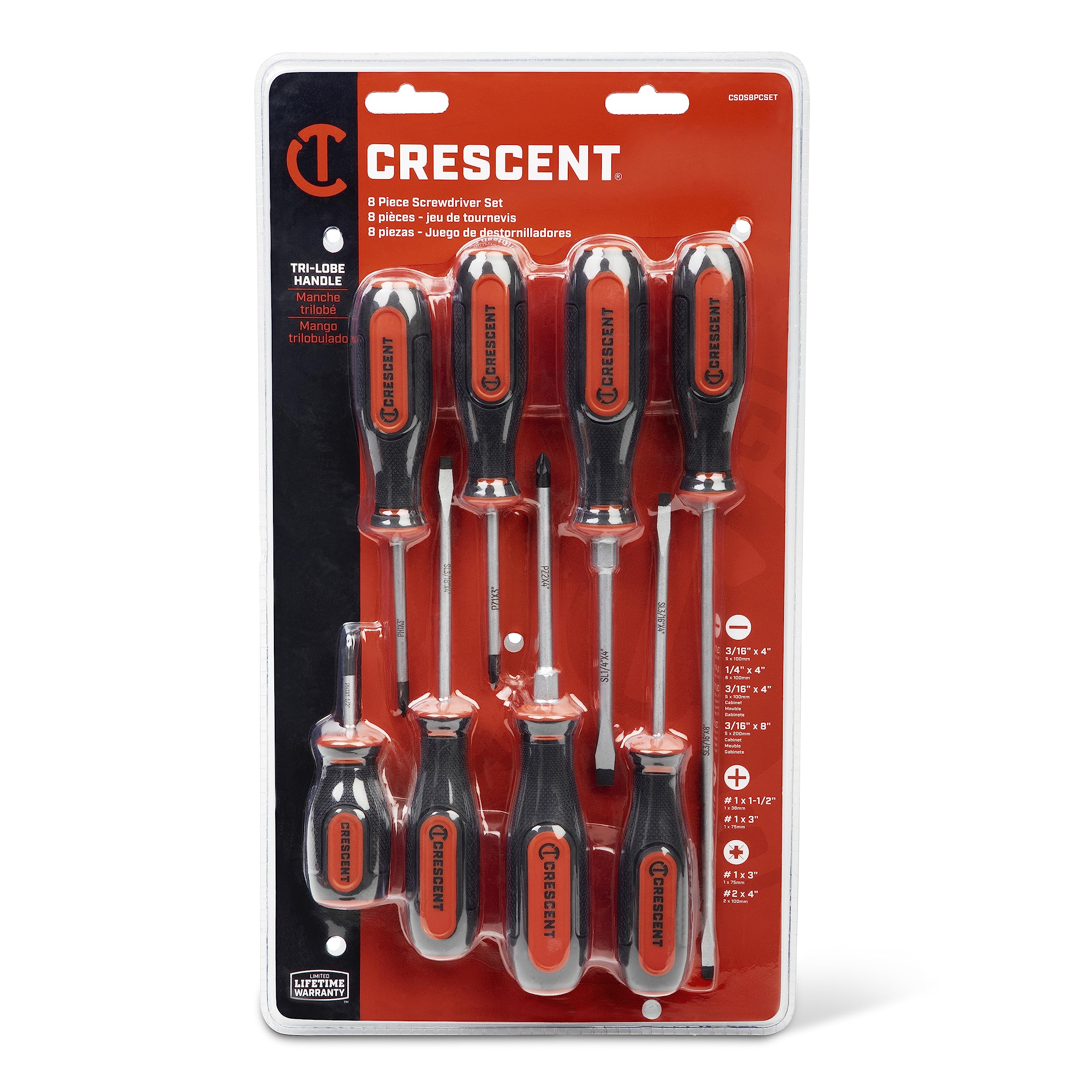 Crescent 8 Piece Mixed Screwdriver Set - CSDS8PCSET - Image 7