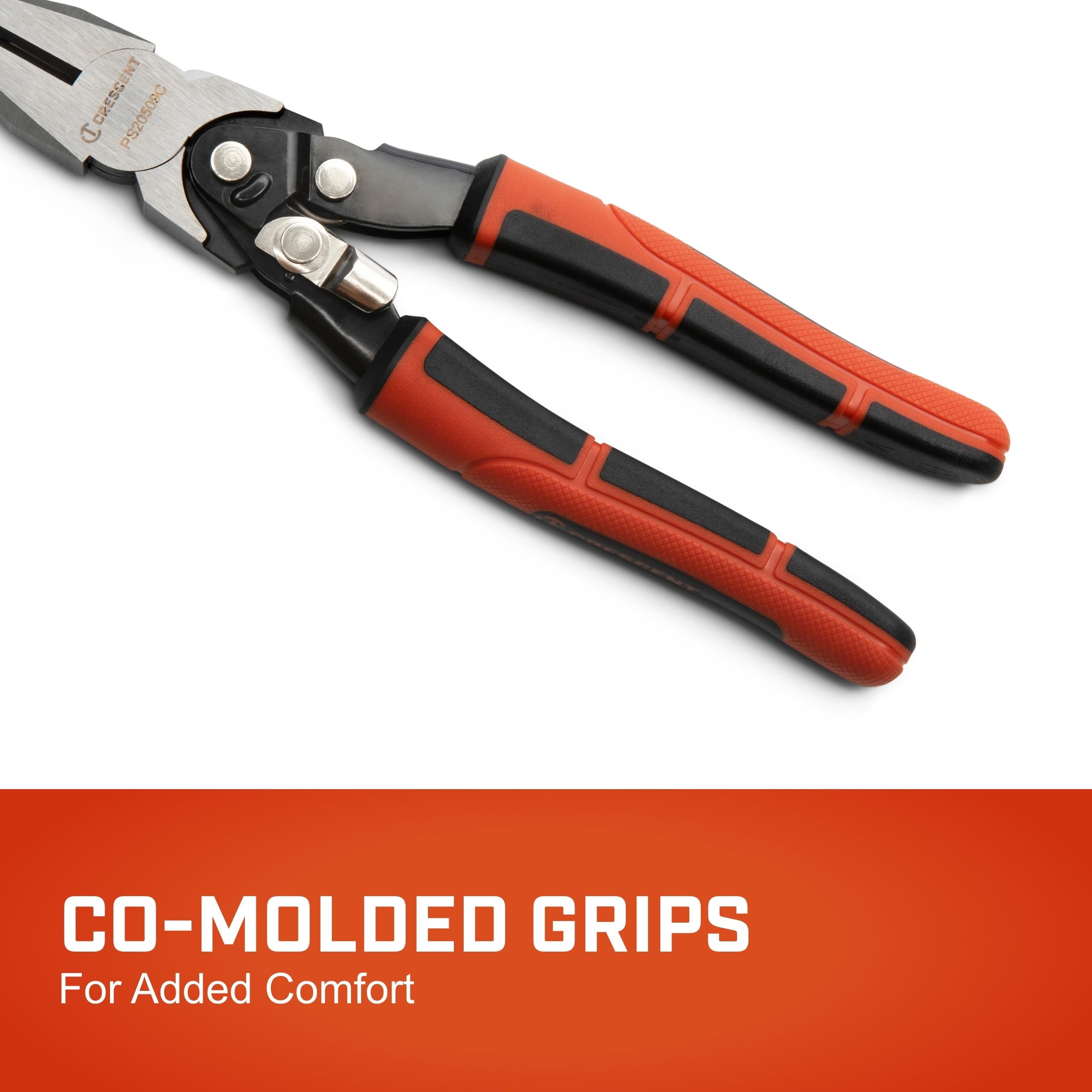Crescent 8" Pro Series Dual Material Lineman's Compound Action Cutting Pliers - PS20509C - Image 2