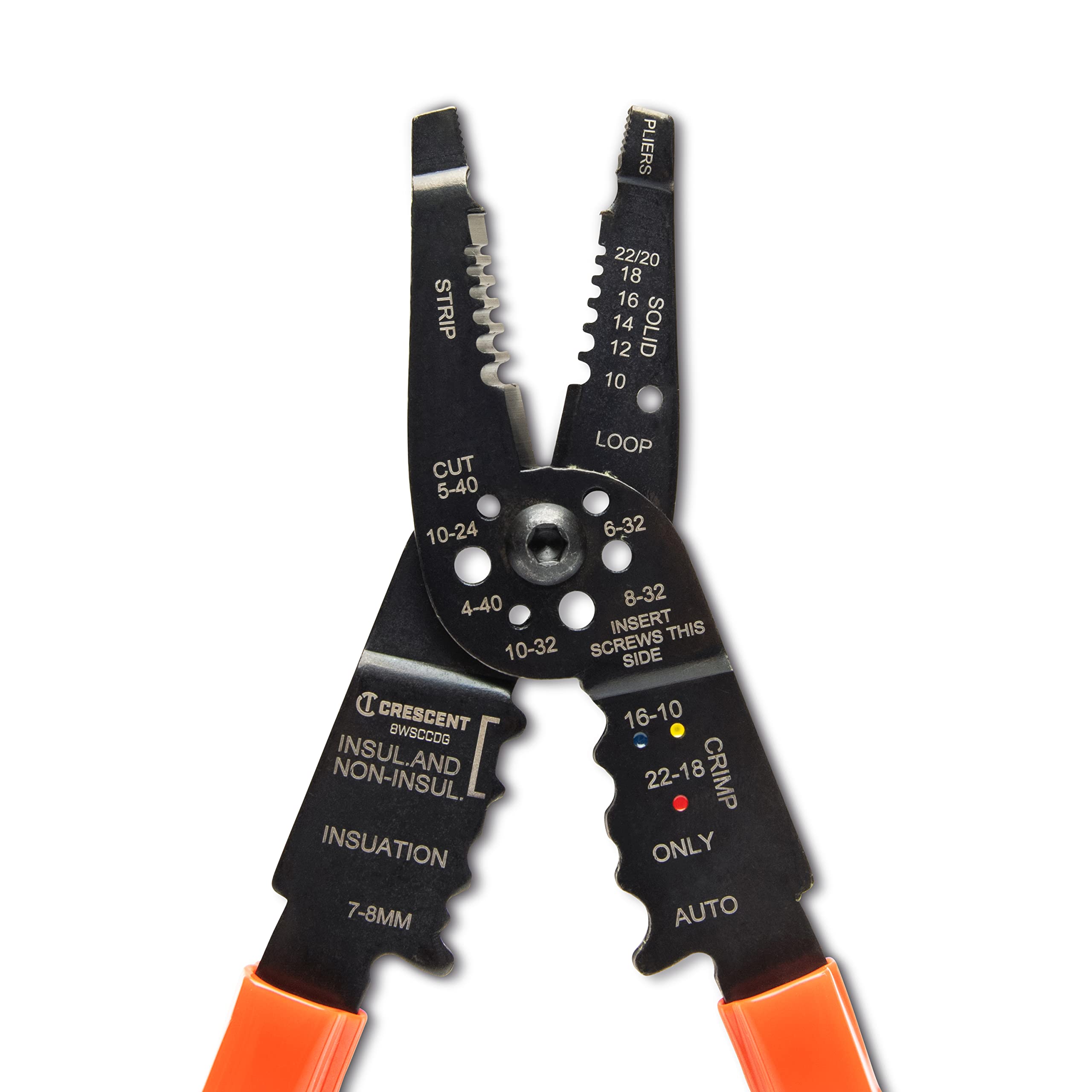 Crescent 8" Wire Stripper Crimper Cutter Dipped - 8WSCCDG - Image 2