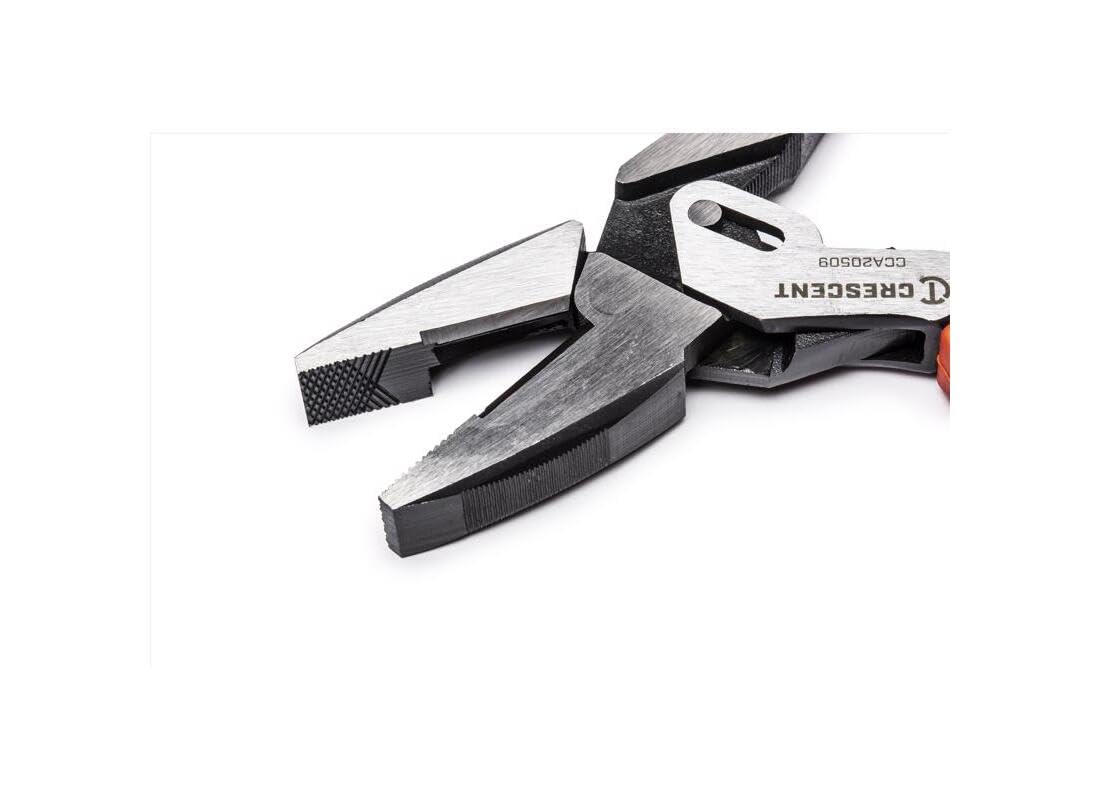 Crescent 9" Lineman's Compound Action Dual Material Pliers - CCA20509, Red - Image 2