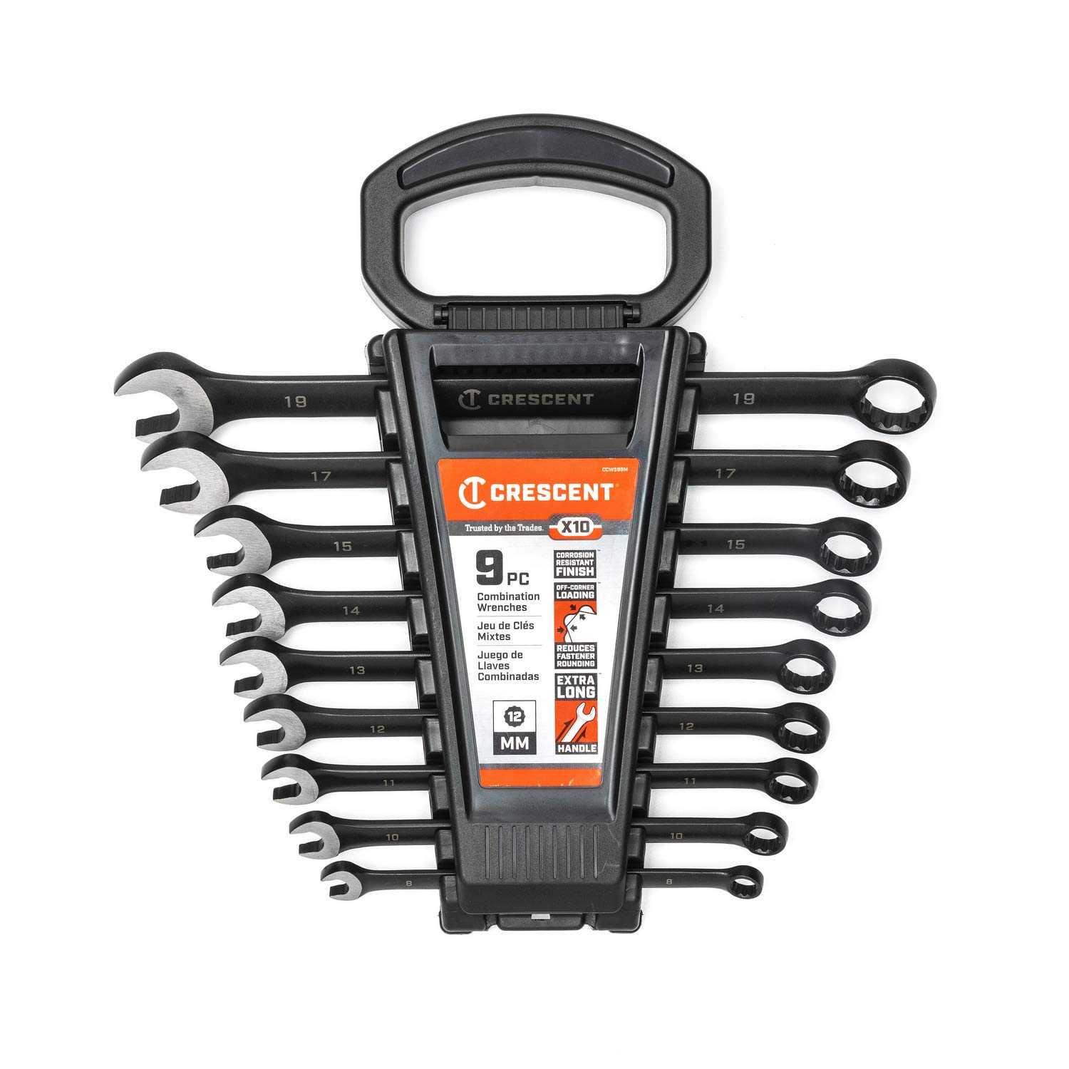 Crescent 9 Piece X10 12 Point Long Pattern Combination Metric Wrench Set - CCWS9BM - Image 3