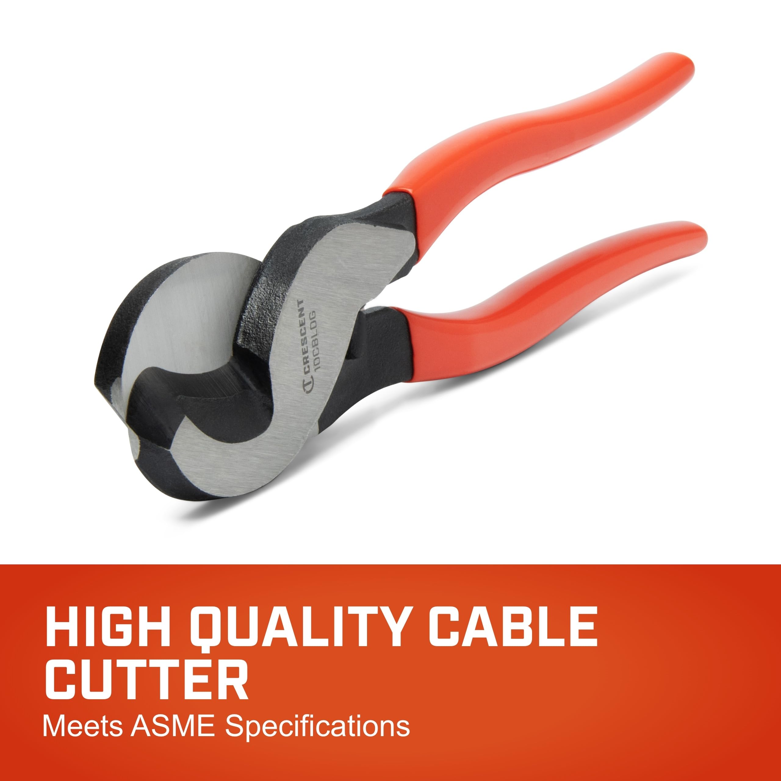 Crescent Cable Cutter, Dipped Handle Pliers - Premium Cutting Pliers with Sheer-Cut Blades & Ergonomic Grip - Professional-Grade Hand Tool - 10" - 10CBLDG - Image 2