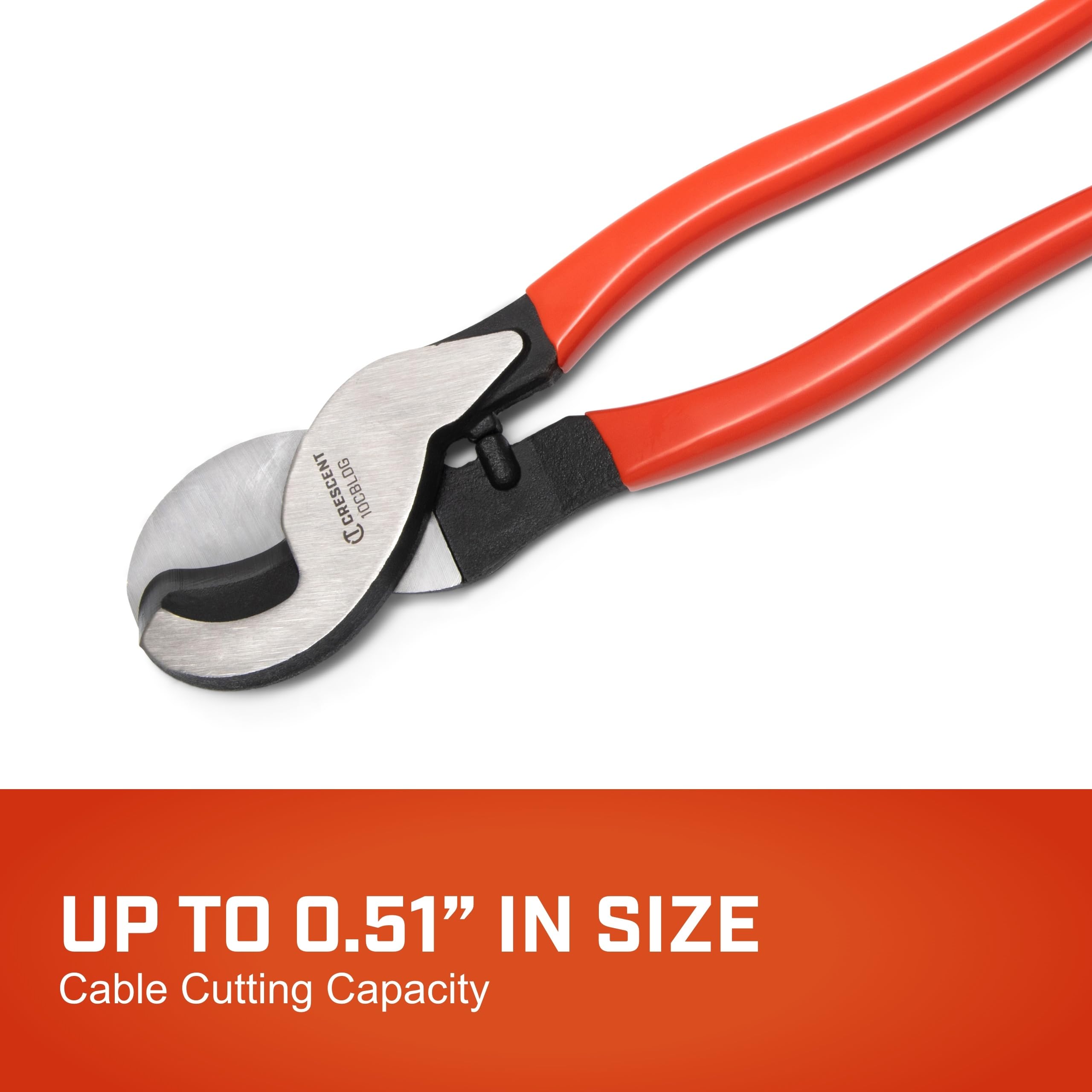 Crescent Cable Cutter, Dipped Handle Pliers - Premium Cutting Pliers with Sheer-Cut Blades & Ergonomic Grip - Professional-Grade Hand Tool - 10" - 10CBLDG - Image 5