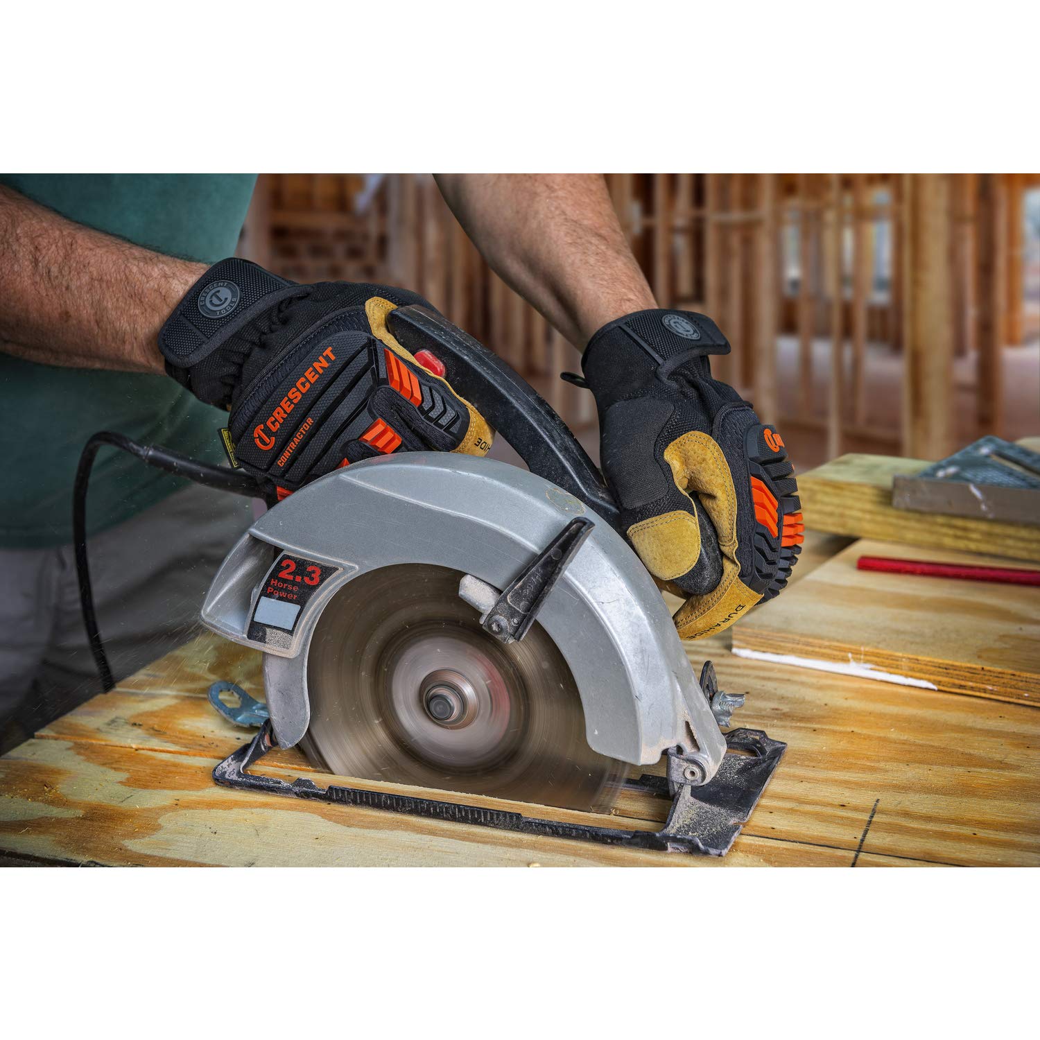 Crescent Heavy Impact Construction Work Gloves - Medium - CWGMED - Image 3