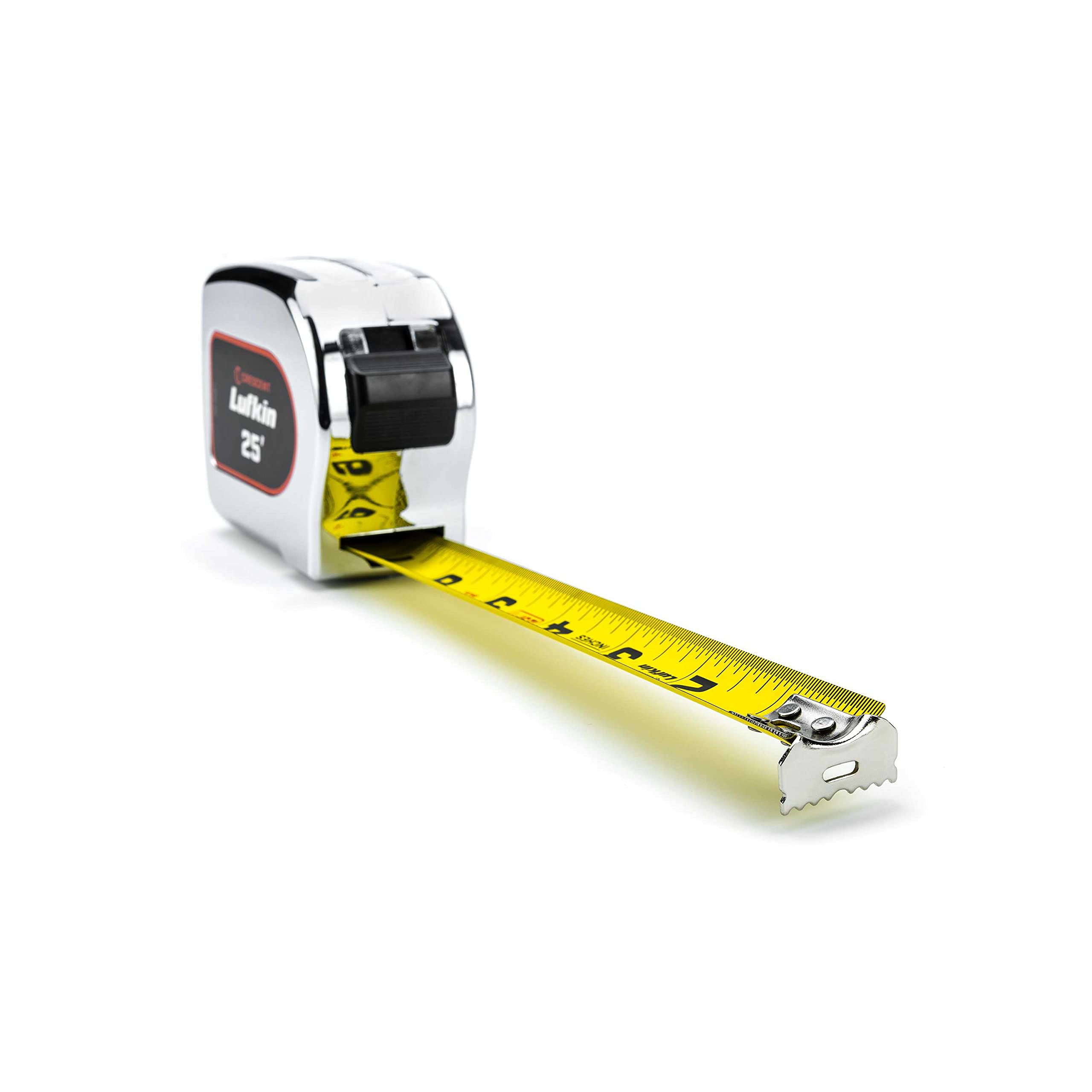 Crescent Lufkin 1" x 16' Chrome Case Yellow Clad Tape Measure - L916-02 - Image 2
