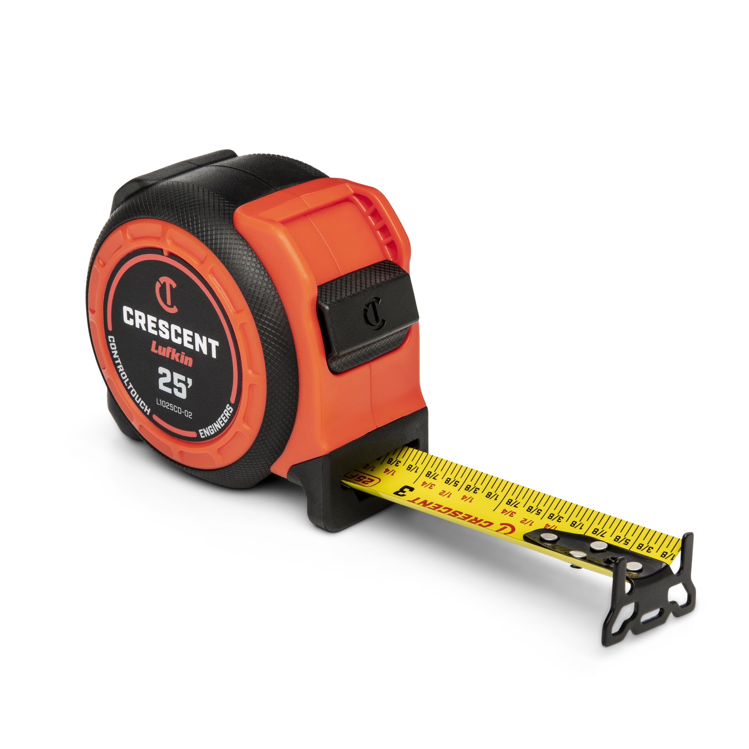 Crescent Lufkin 1-3/16 x 25' Command Control Series Yellow Clad Engineers Tape Measure - L1025CD-02 - Image 6
