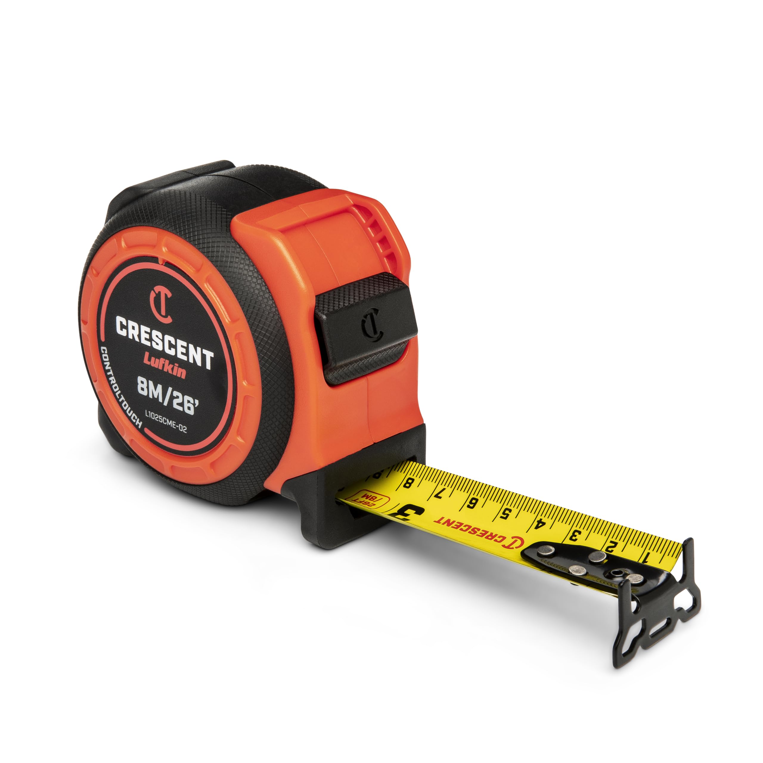 Crescent Lufkin 1-3/16 x 8m/26' Command Control Series Yellow Clad Tape Measure - L1025CME-02 - Image 5