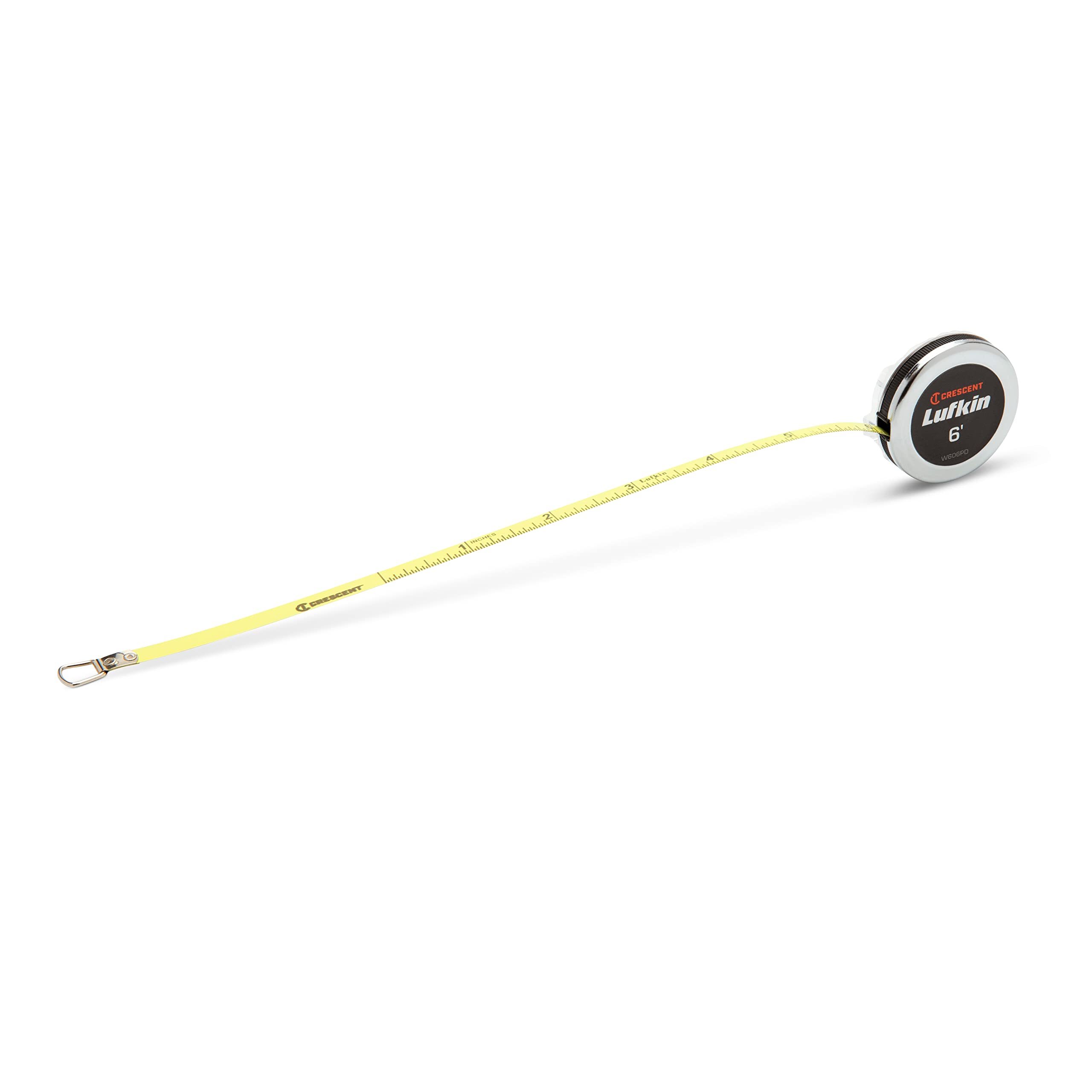Crescent Lufkin 1/4" x 6' Executive® Diameter Yellow Clad A19 Blade Pocket Tape Measure - W606PD - Image 3