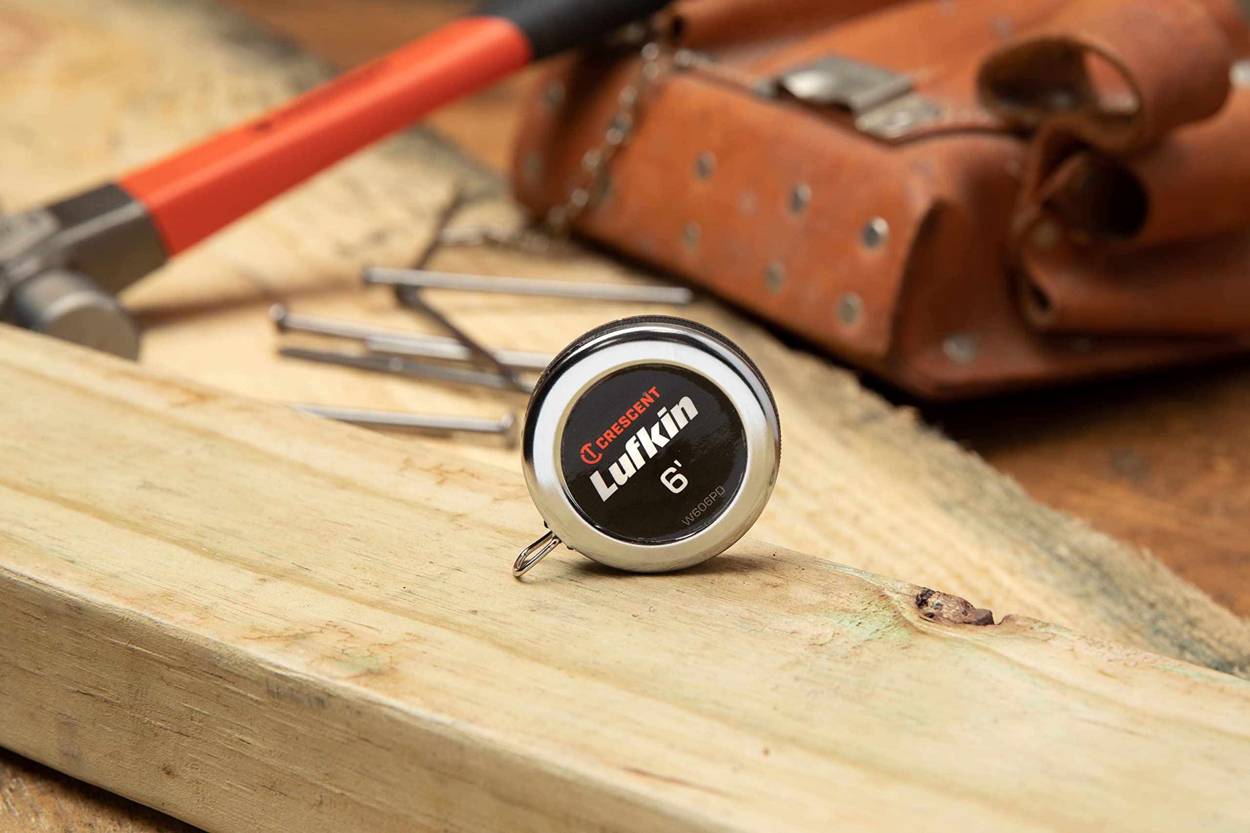 Crescent Lufkin 1/4" x 6' Executive® Diameter Yellow Clad A19 Blade Pocket Tape Measure - W606PD - Image 4