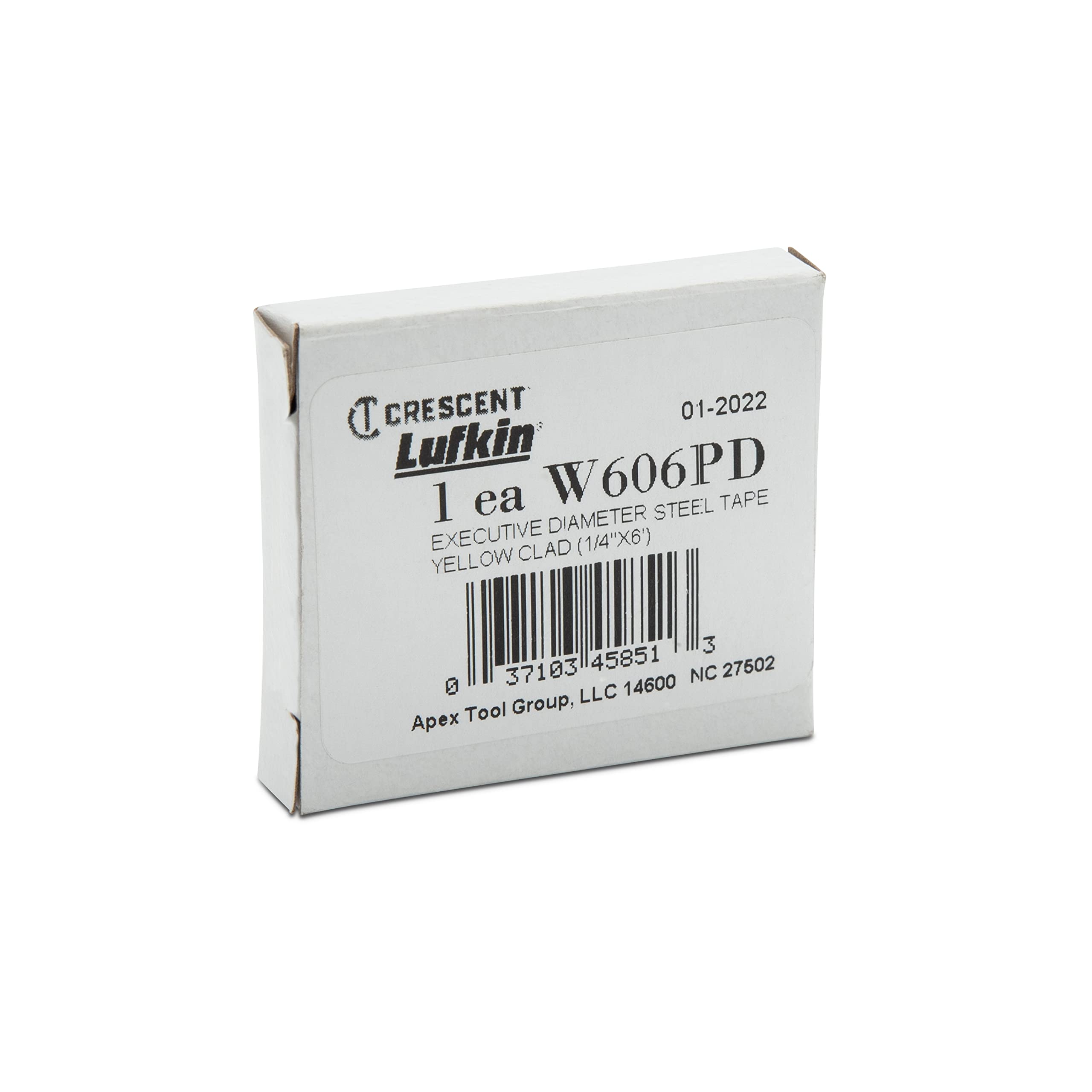 Crescent Lufkin 1/4" x 6' Executive® Diameter Yellow Clad A19 Blade Pocket Tape Measure - W606PD - Image 6