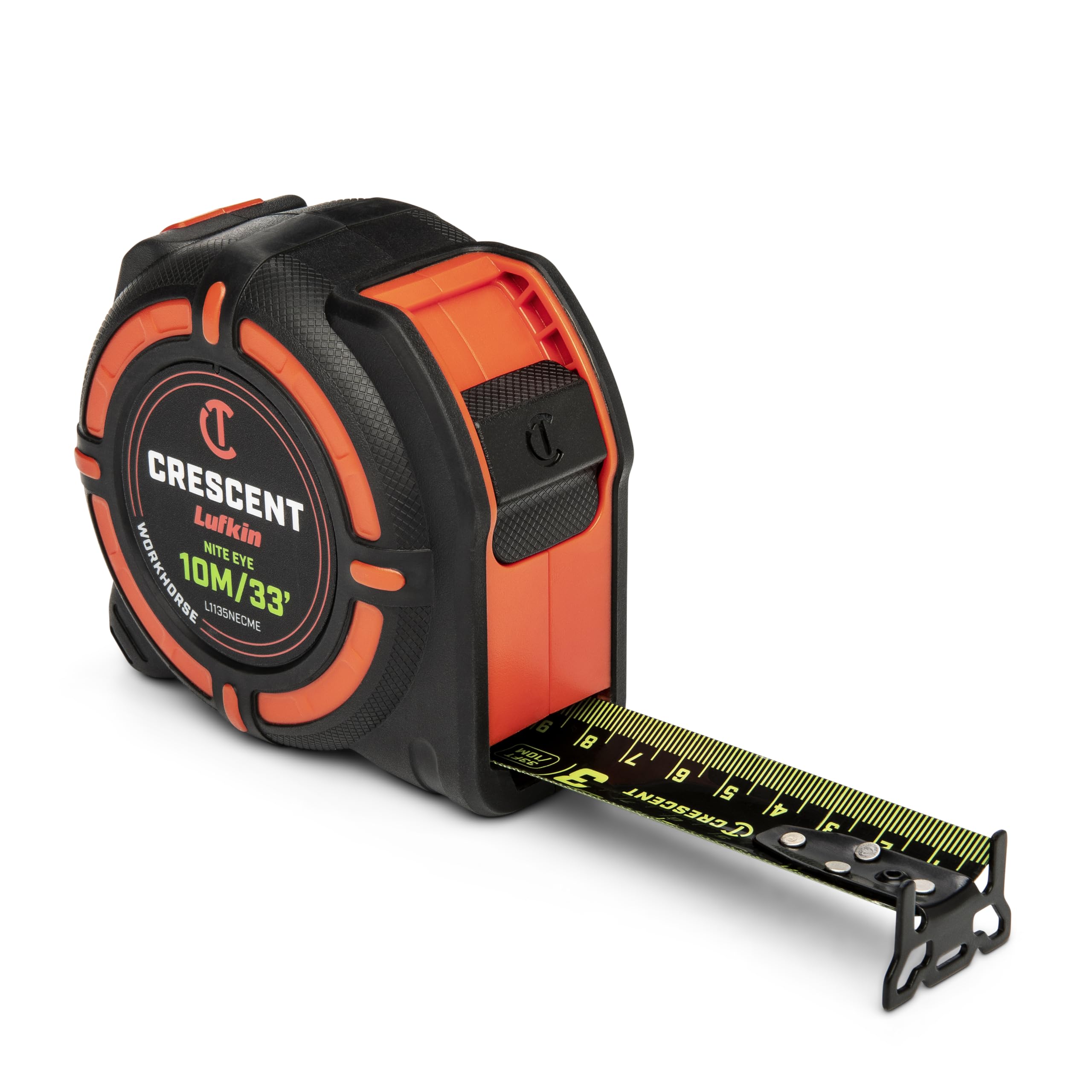 Crescent Lufkin 10 Meter / 35 Ft. Ft. WORKHORSE NITE EYE Tape Measure | L1135NECME - Image 7