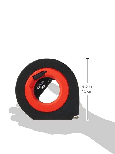 Crescent Lufkin 3/8" x 100' Hi-Viz® Orange Speedwinder® Yellow Clad Long Steel Tape Measure - HYT100 - Image 6