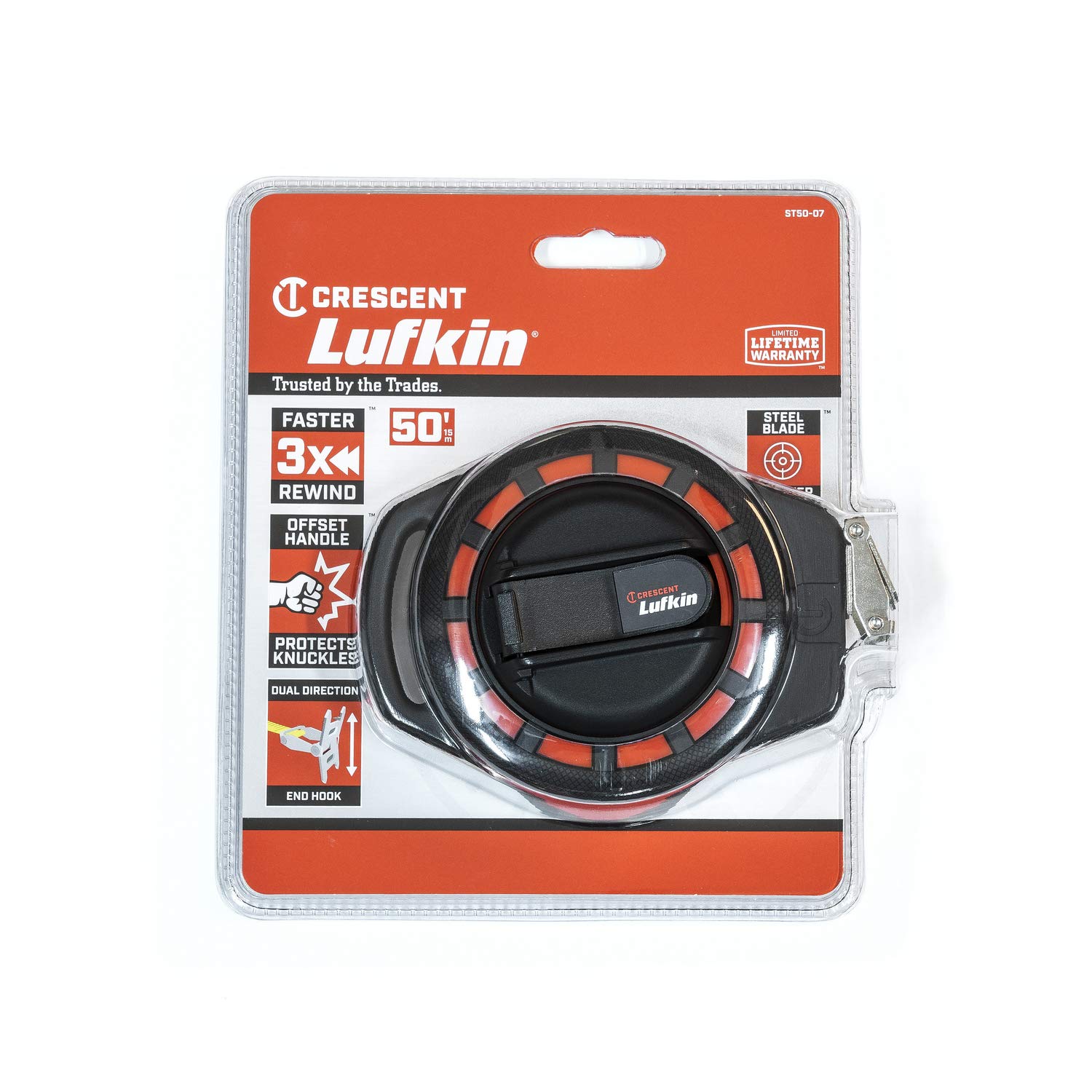 Crescent Lufkin 3/8" x 50' Steel Construction Long Tape - ST50-07 - Image 7