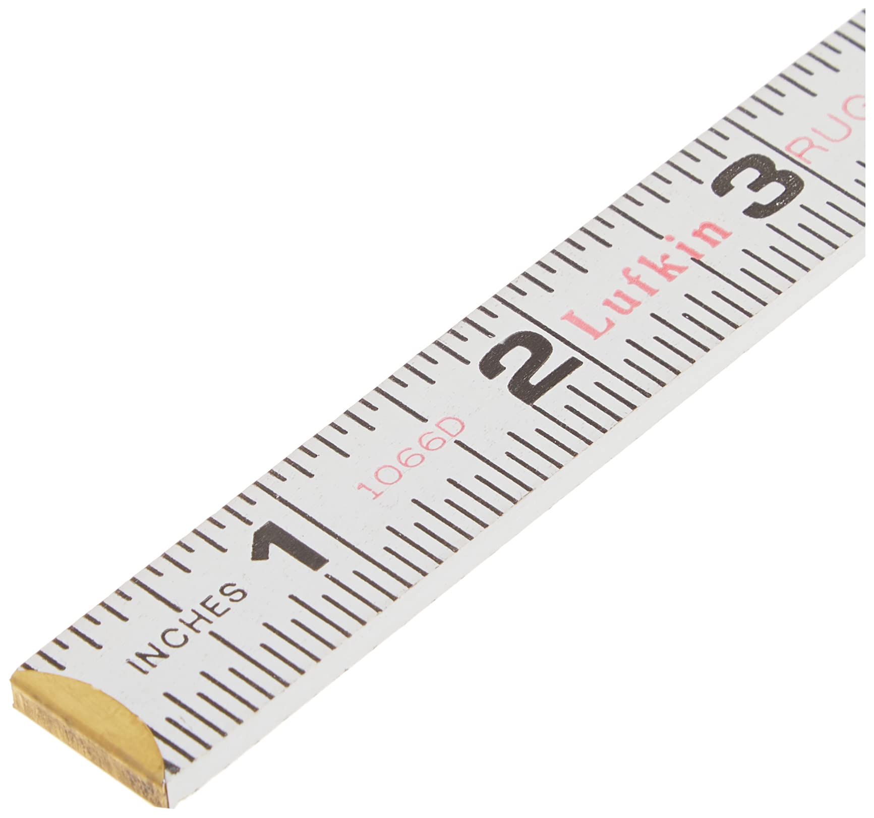 Crescent Lufkin 5/8" X 6' Red End® Engineer's Scale Wood Rule - 1066DN , White - Image 5