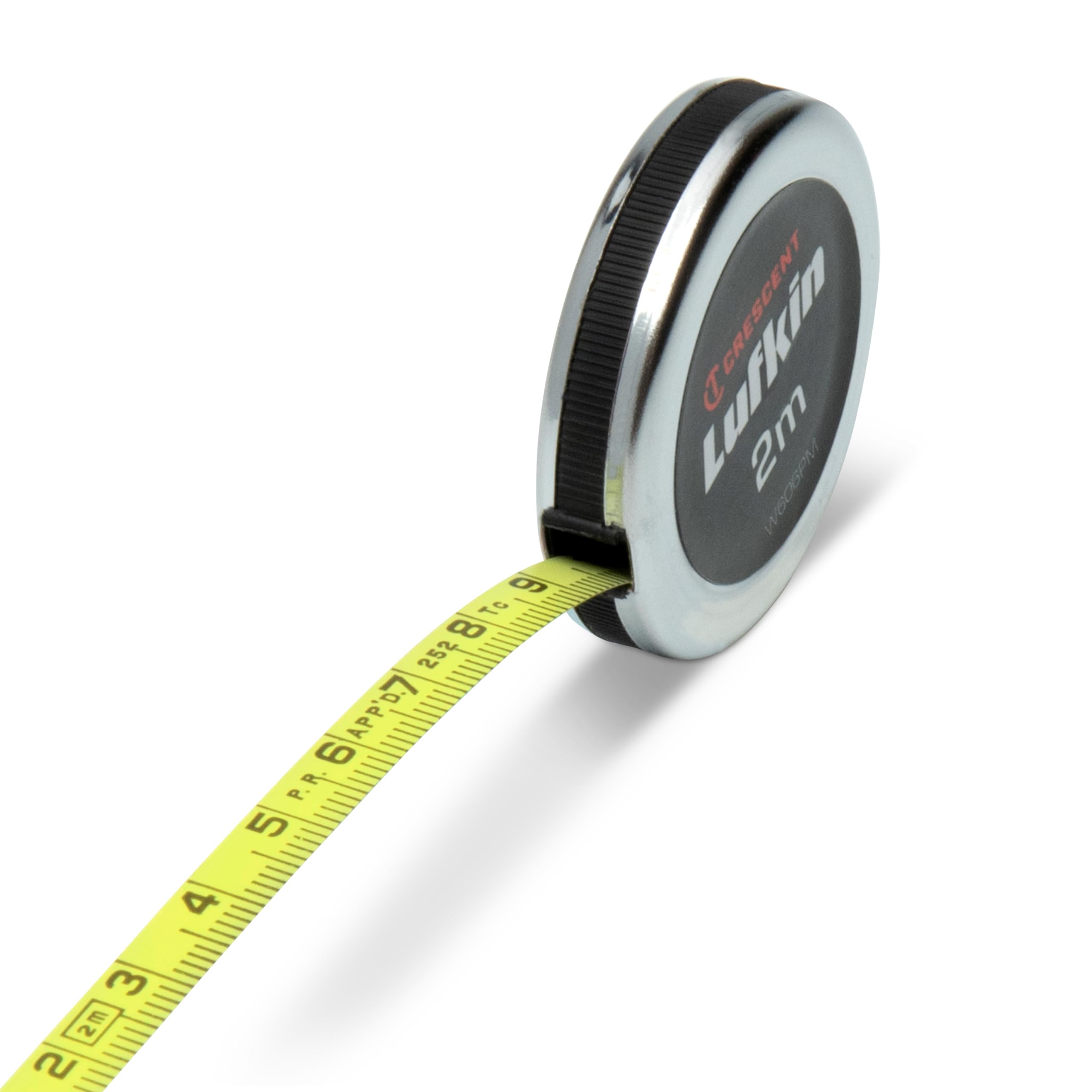 Crescent Lufkin 6mm x 2m Executive Diameter Yellow Clad A20 Blade Pocket Tape Measure - W606PM - Image 3