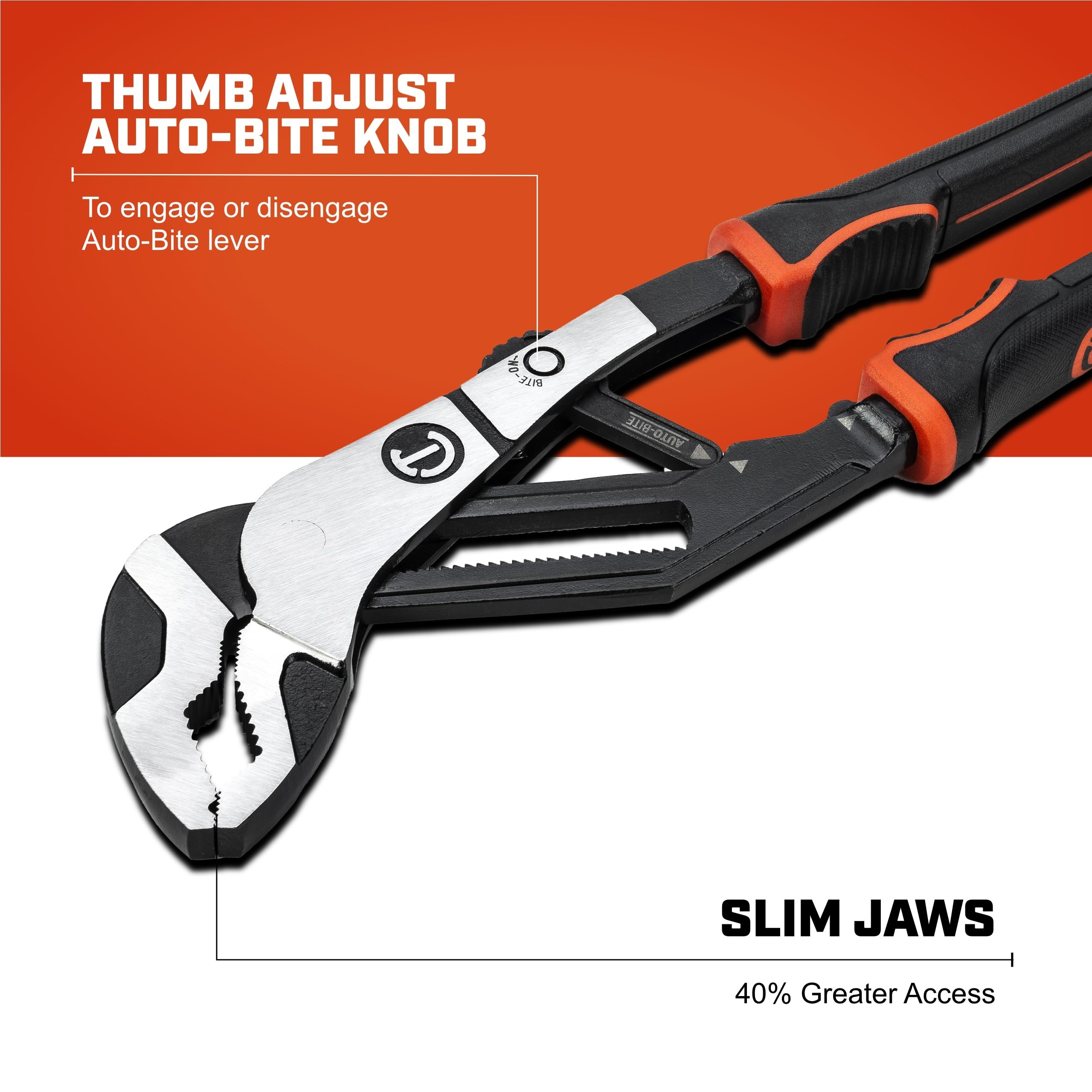 Crescent - Plier, 12", Auto-Bite, T&G, Cushion Grip (RTAB12CG) - Image 5
