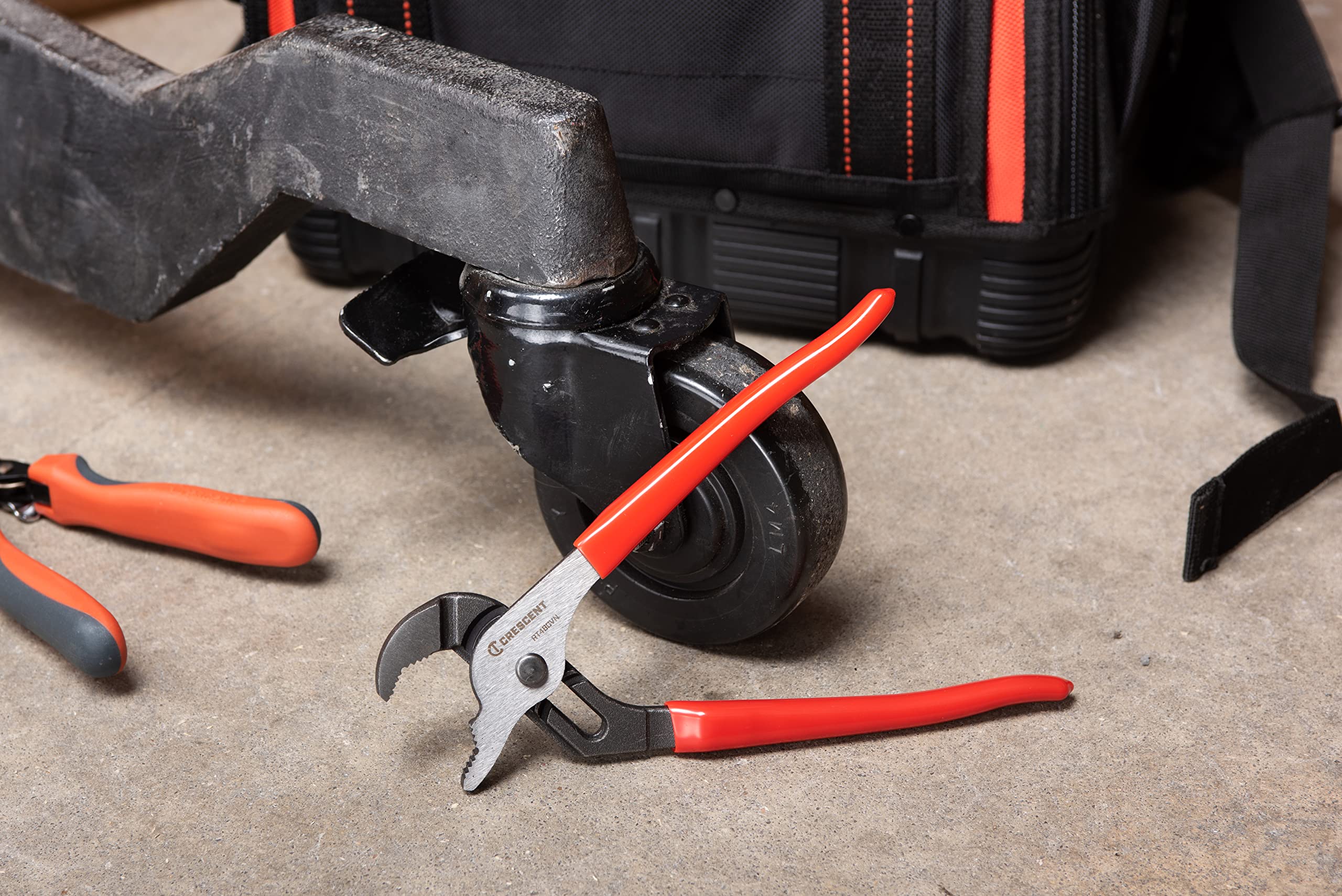 Crescent RT48CVN V-Jaw Tounge and Groove Dipped Grip Plier, 8" Size - Image 2