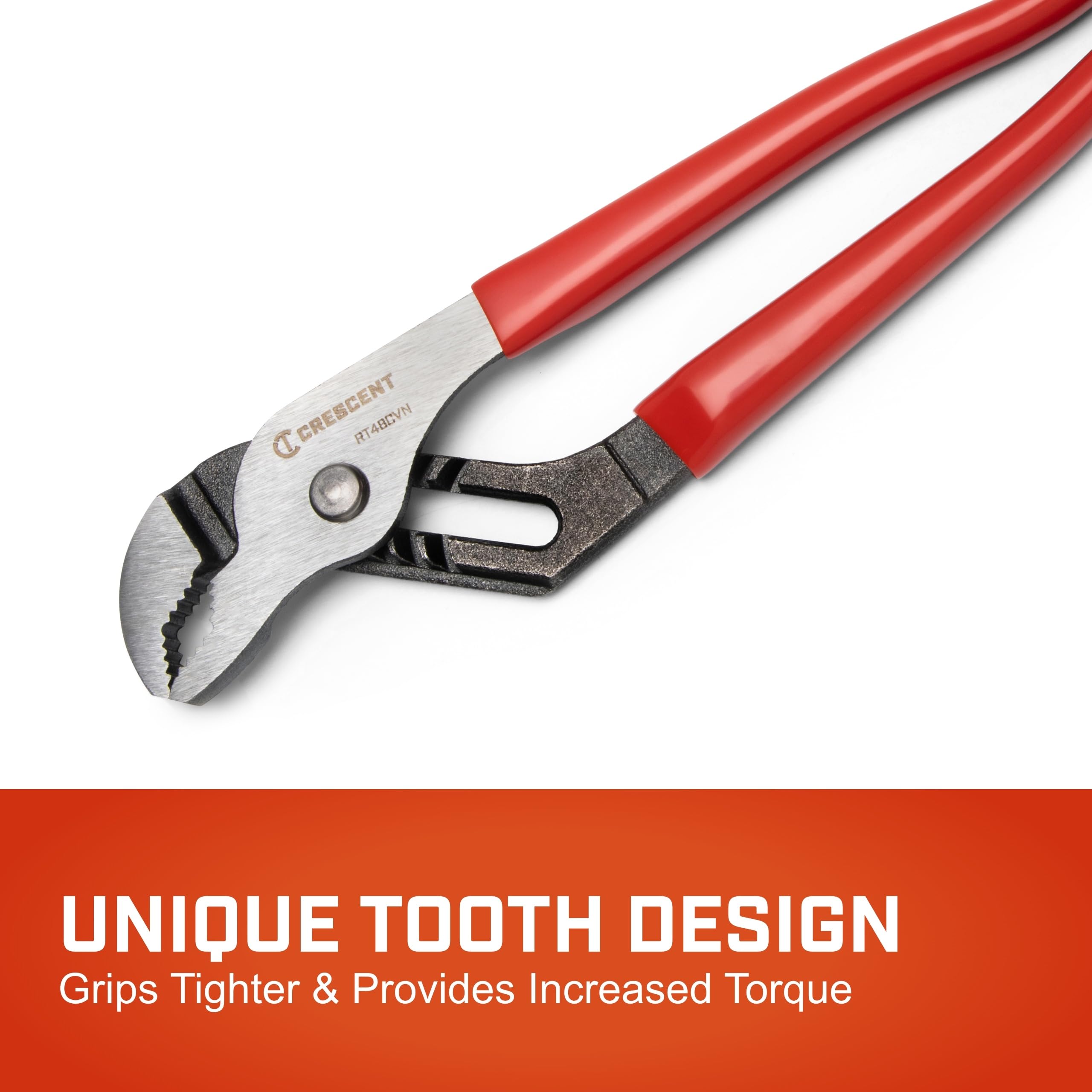 Crescent RT48CVN V-Jaw Tounge and Groove Dipped Grip Plier, 8" Size - Image 5