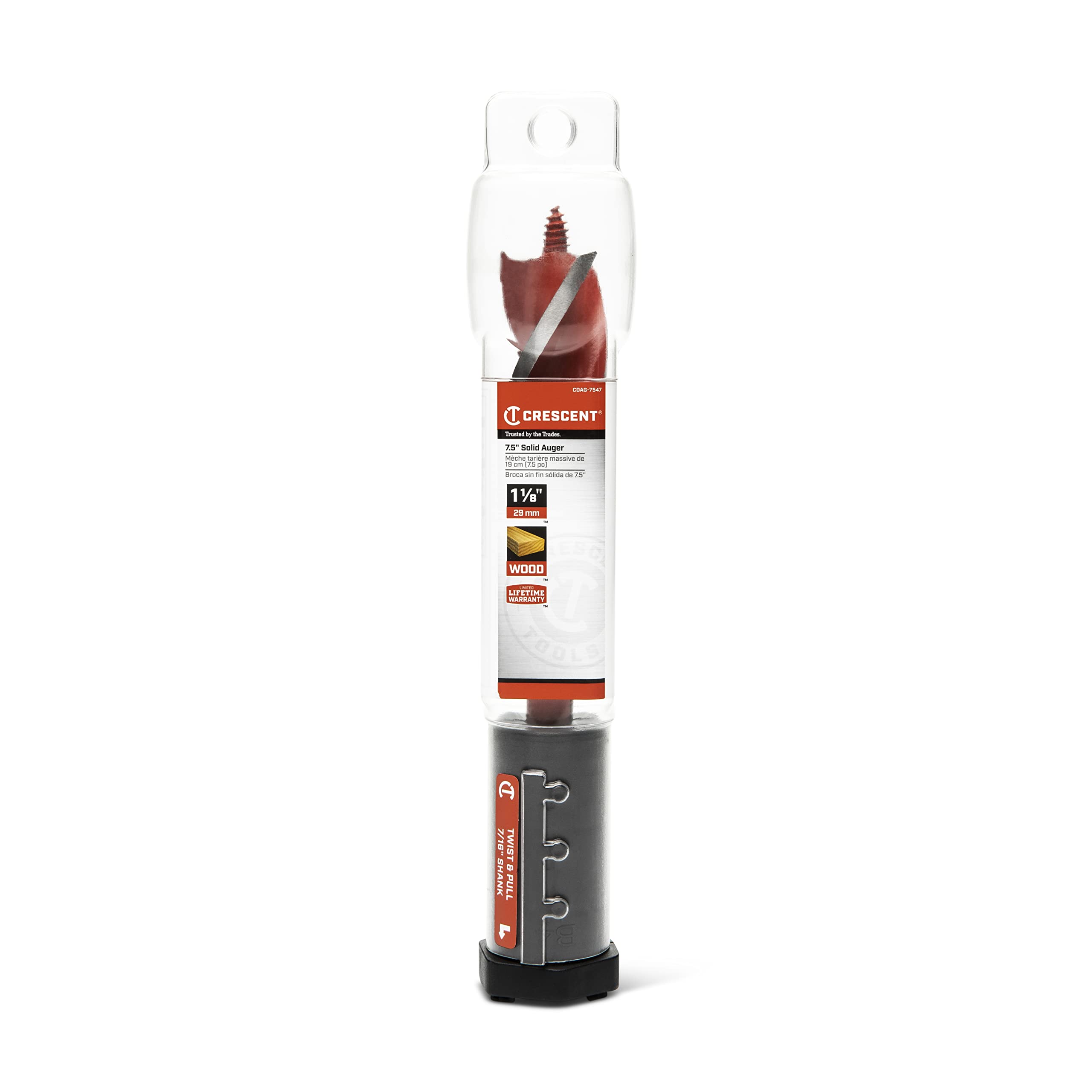 Crescent Solid Auger Drill Bit | 7.5" x 1-1/8" | CDAG-7547 - Image 6