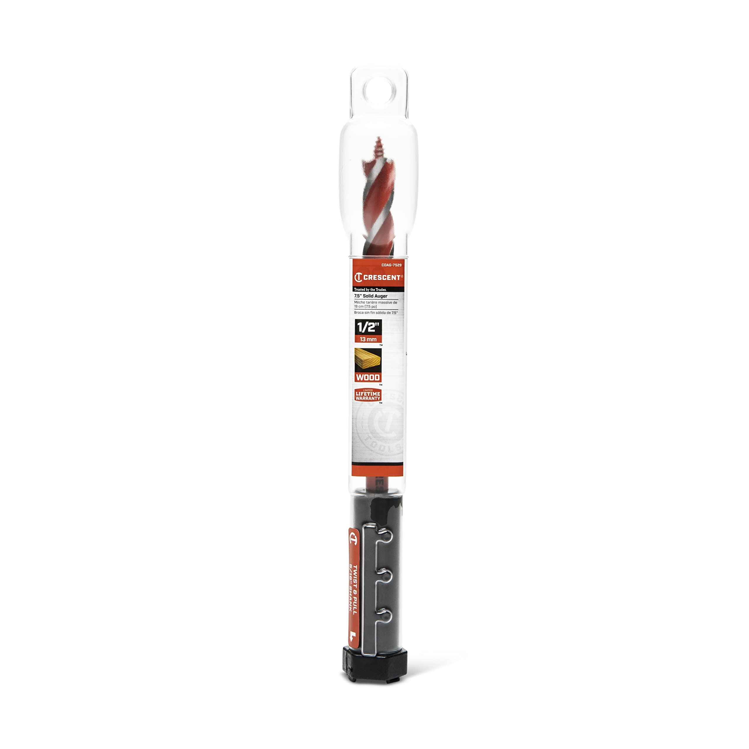 Crescent Solid Auger Drill Bit | 7.5" x 1/2" | CDAG-7529 - Image 6