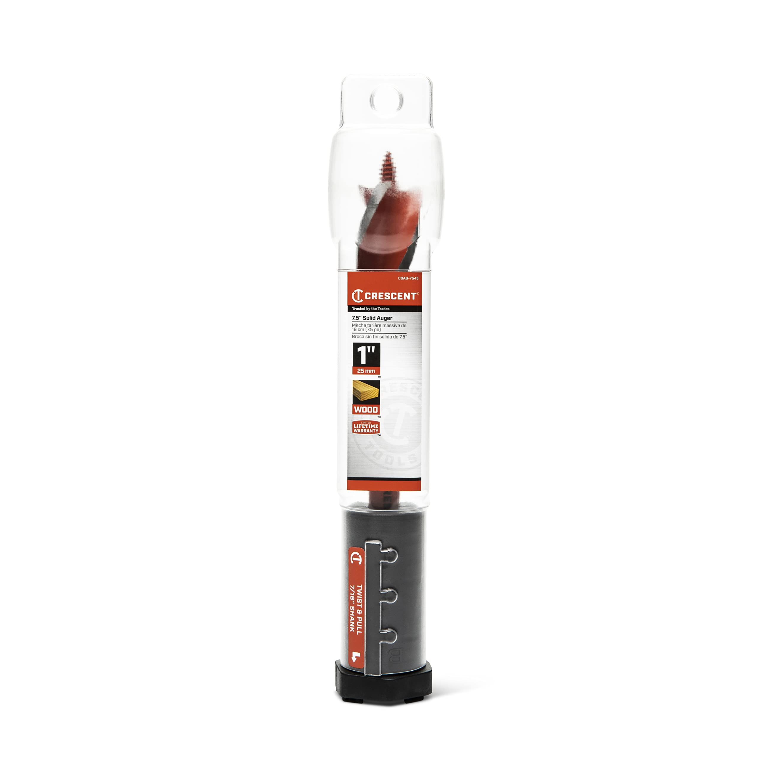 Crescent Solid Auger Drill Bit | 7.5" x 1" | CDAG-7545 - Image 6